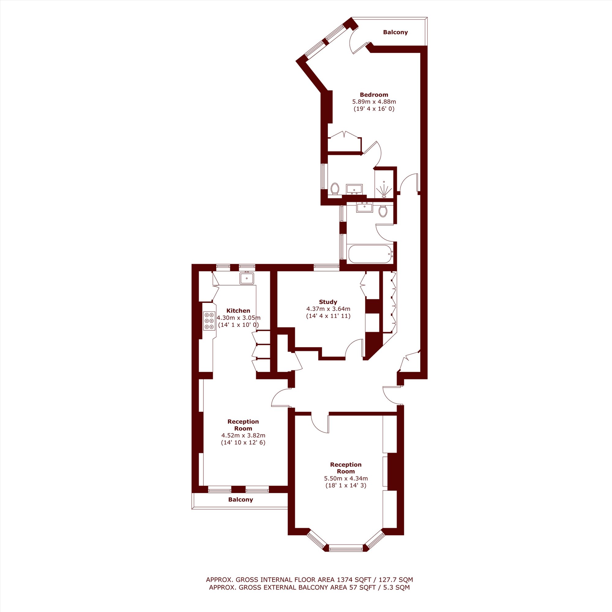 Riverview Gardens, London floorplan