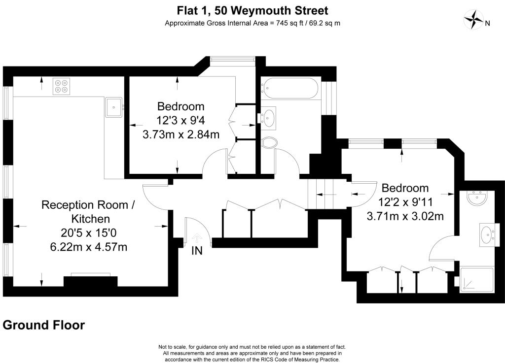 2 Bedrooms Flat to rent in Weymouth Street, Marylebone, London W1G