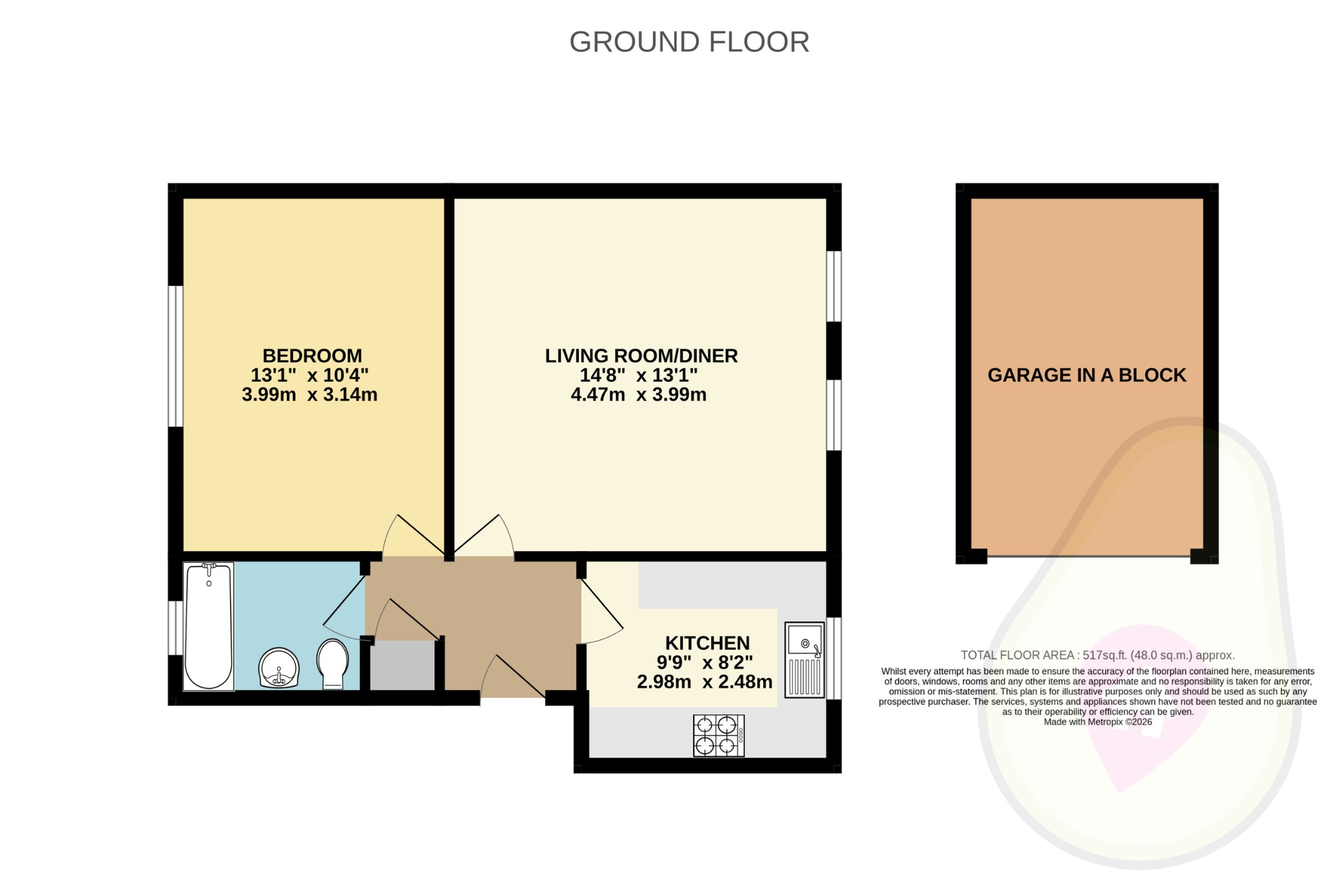 Flat 2, Underwood Court, Binfield floorplan