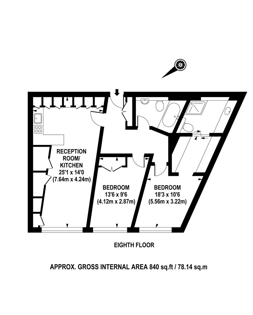 2 Bedrooms Flat to rent in Parliament View Apartments, 1 Albert Embankment, London SE1