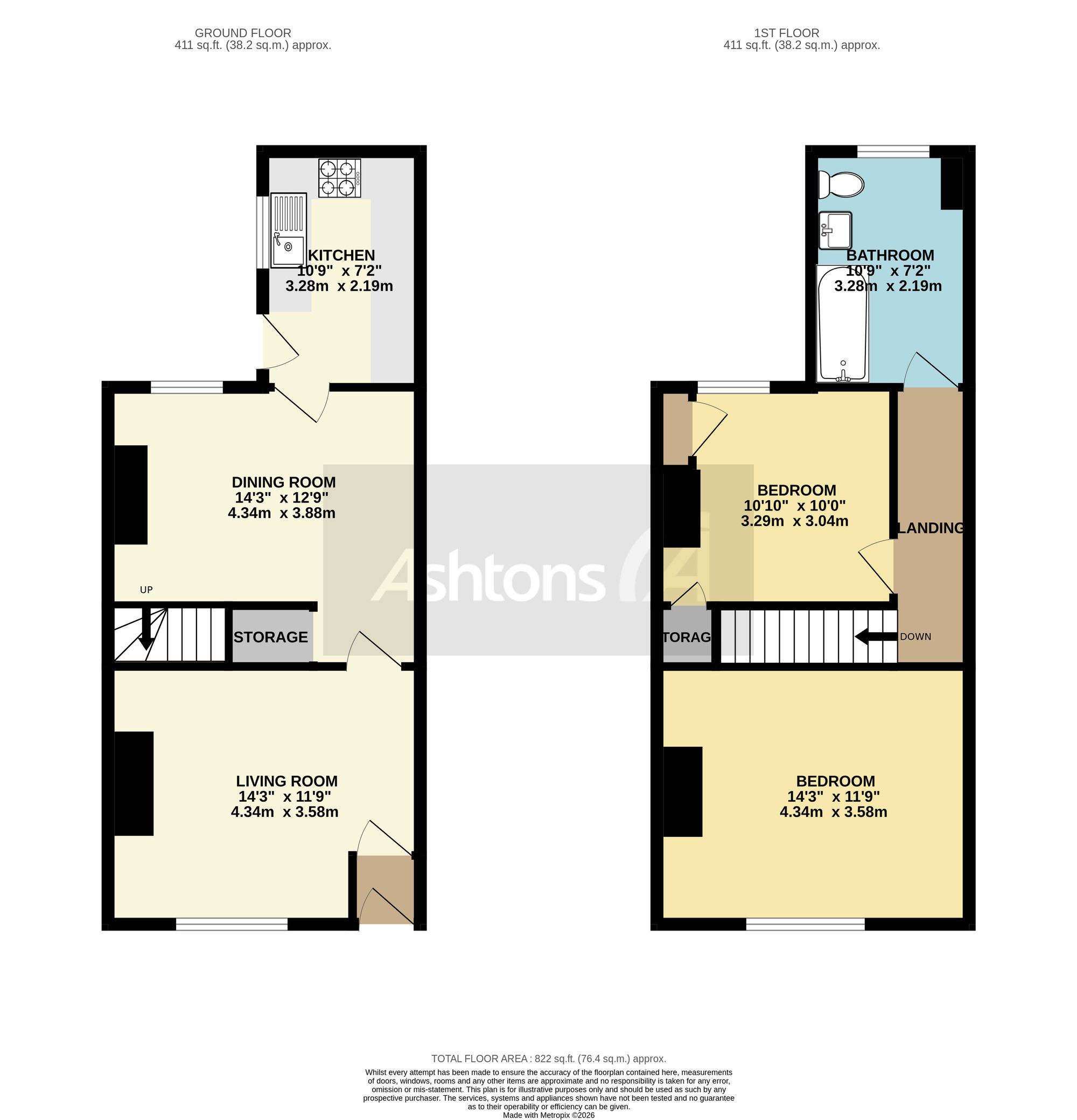 627 Bolton Road, Wigan floorplan