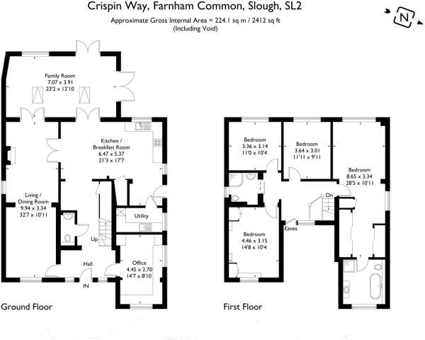 4 Bedrooms Detached house for sale in Crispin Way, Farnham Common, Bucks SL2