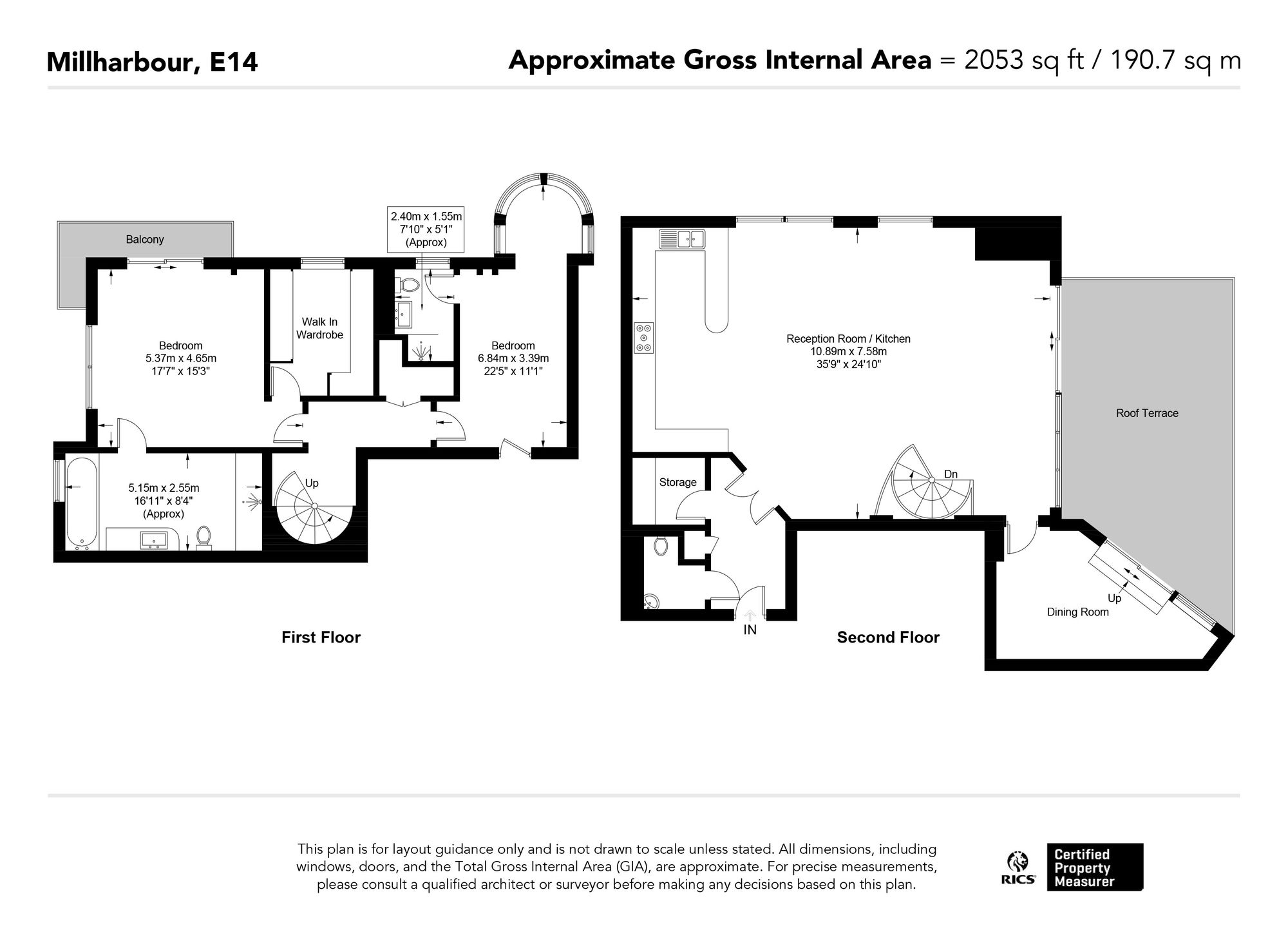 Flat 104, 41 Millharbour, London floorplan