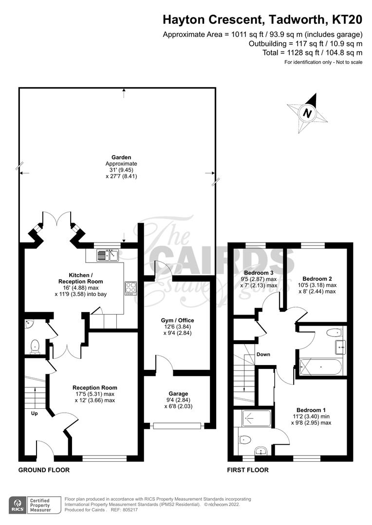 Hayton Crescent, Tadworth KT20, 3 bedroom semidetached house for sale