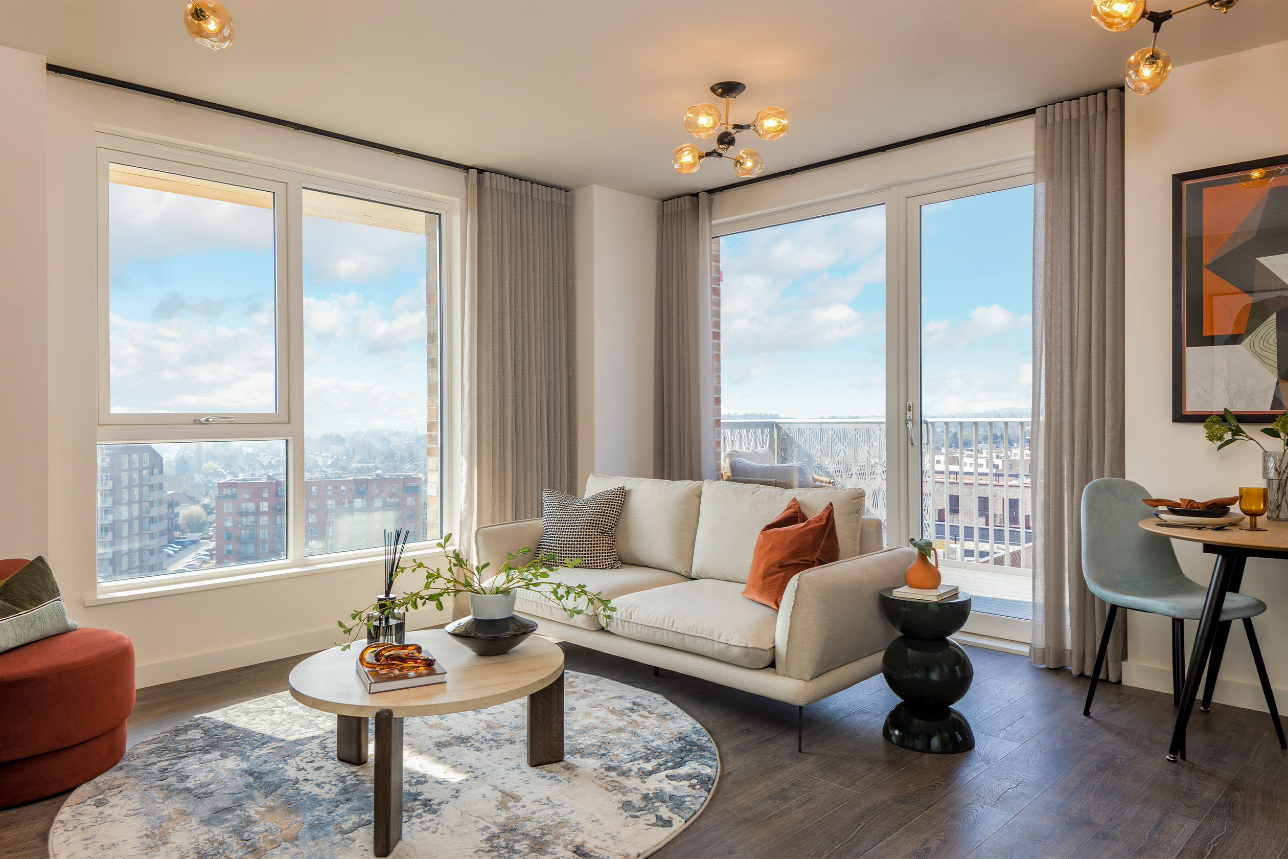 Living Area - Fenton Apartments