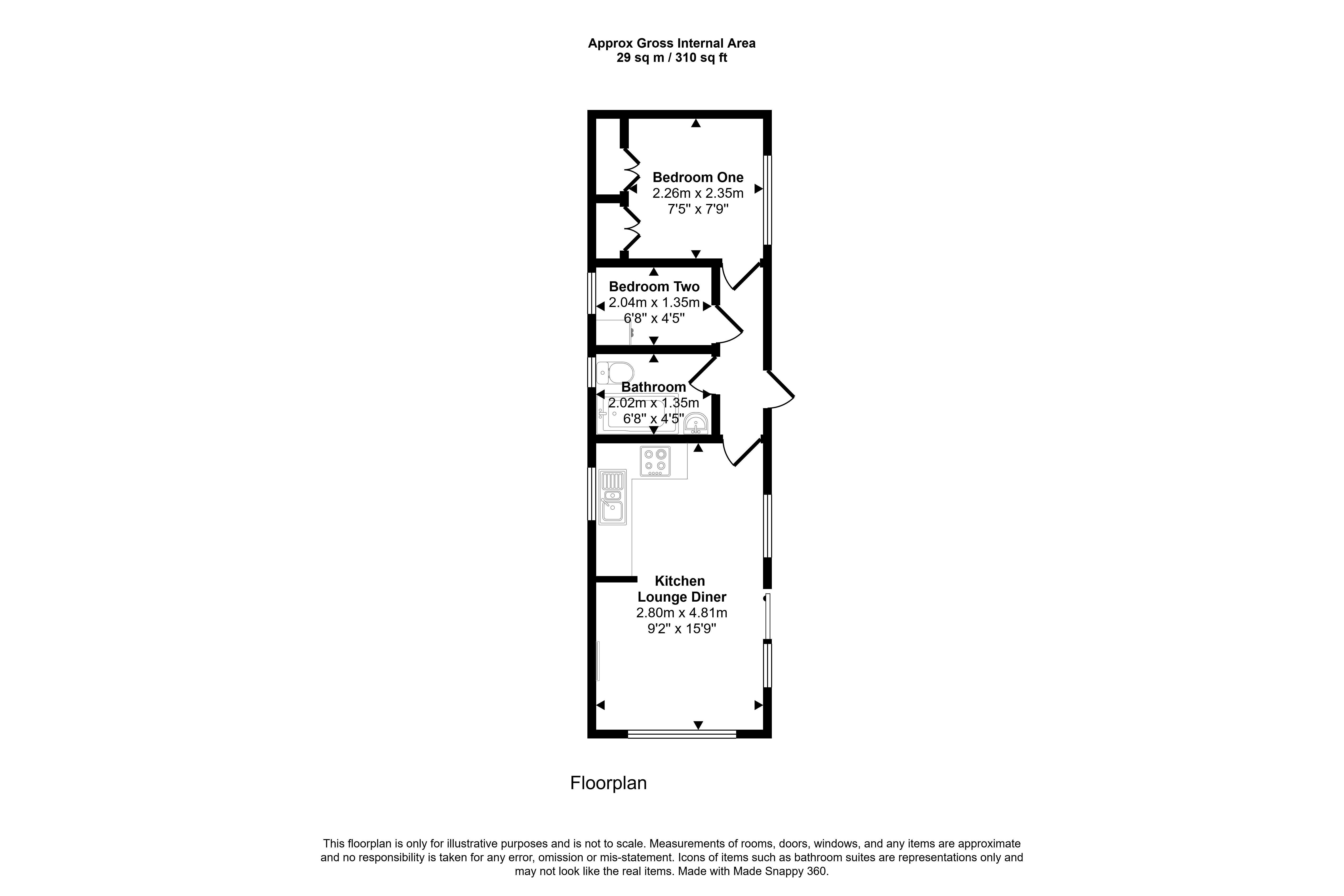 48, Easington Road, Hartlepool floorplan
