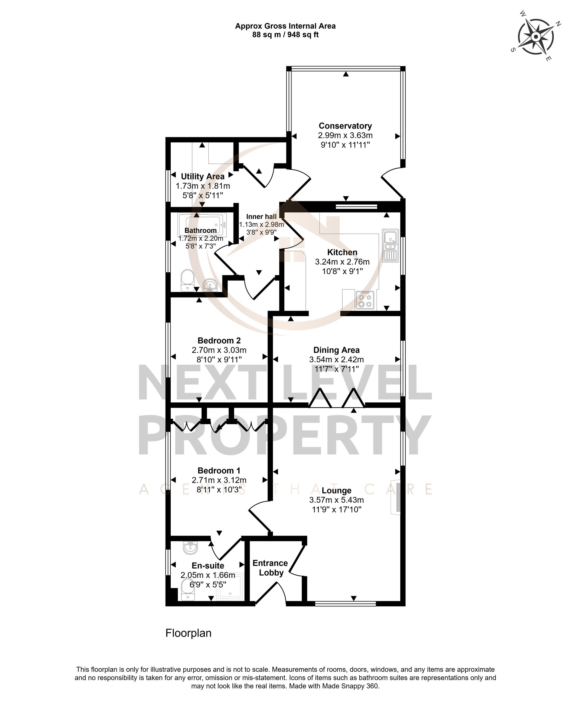 112 Broadgate, Spalding floorplan