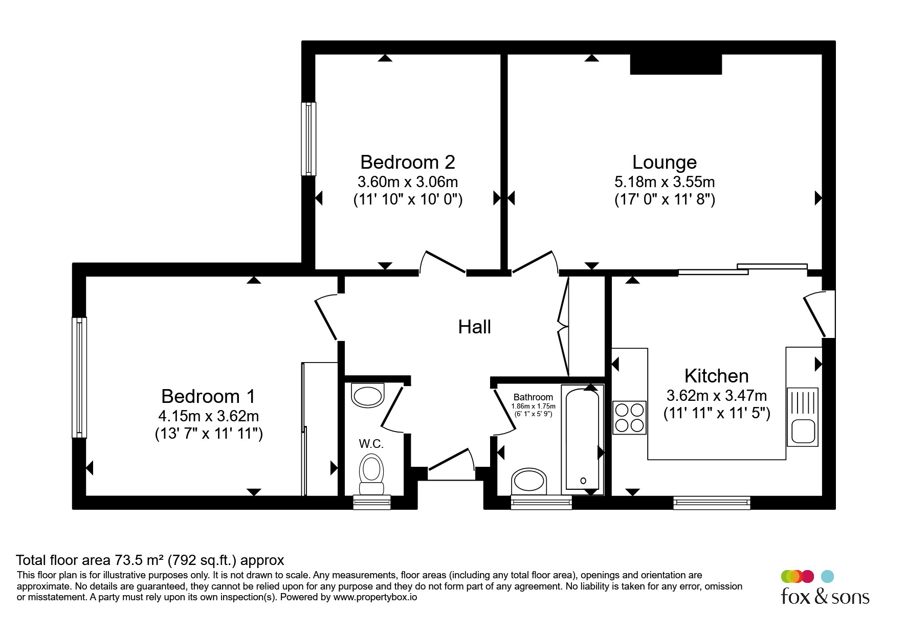 53, St. Johns Drive, Pevensey floorplan