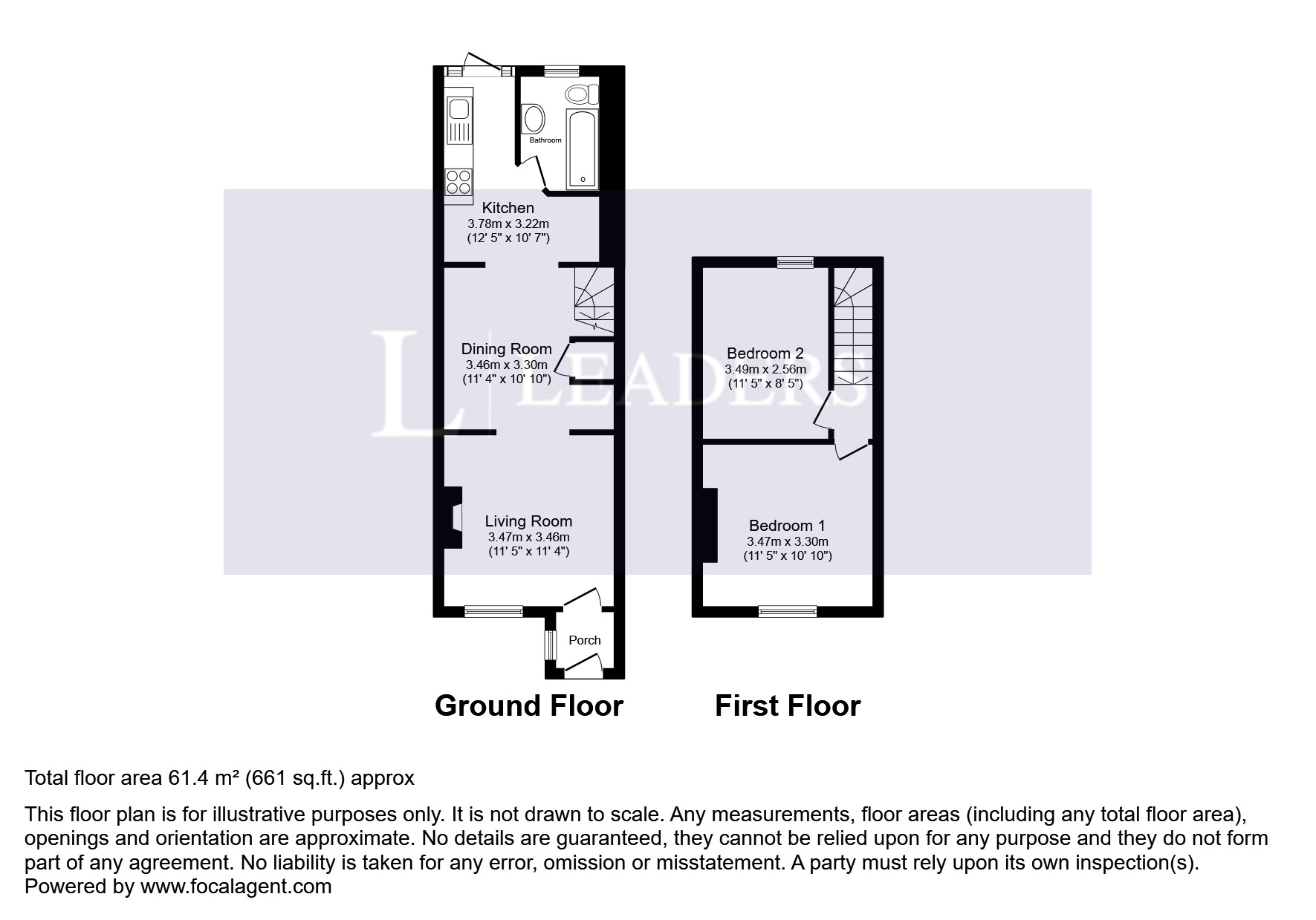 145, Crescent Road, Warley floorplan