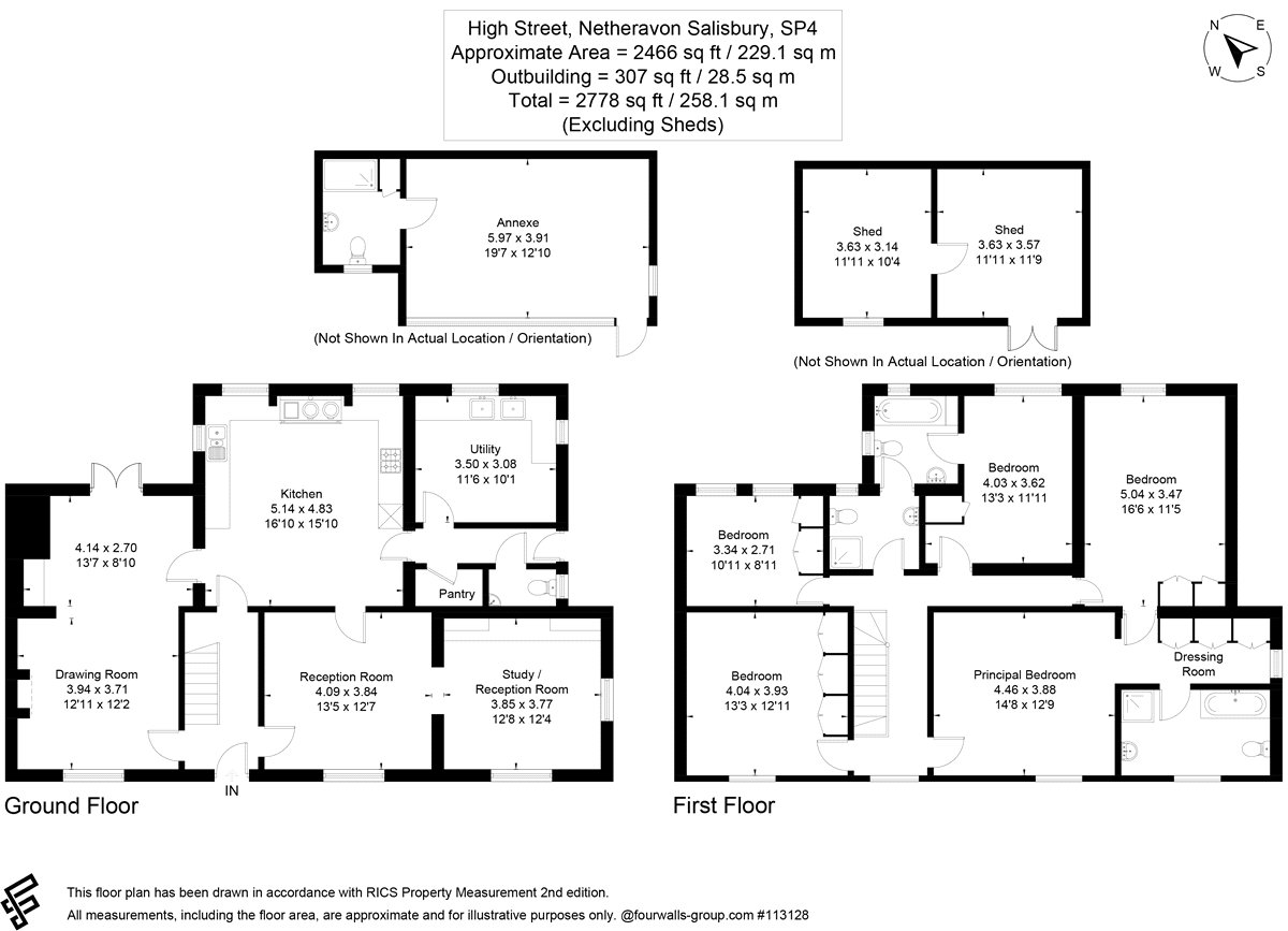 Yew House, 118, High Street, Salisbury floorplan