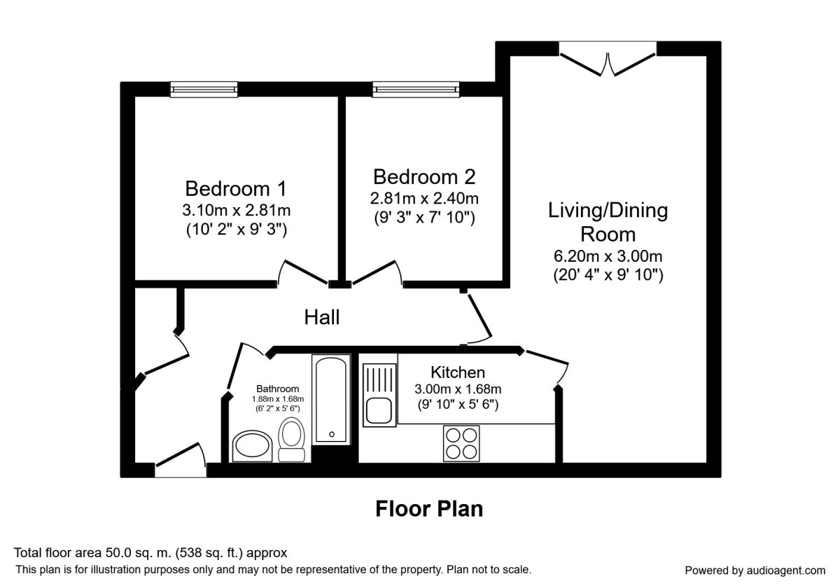 2 Bedrooms Flat to rent in Cronton Lane, Widnes WA8
