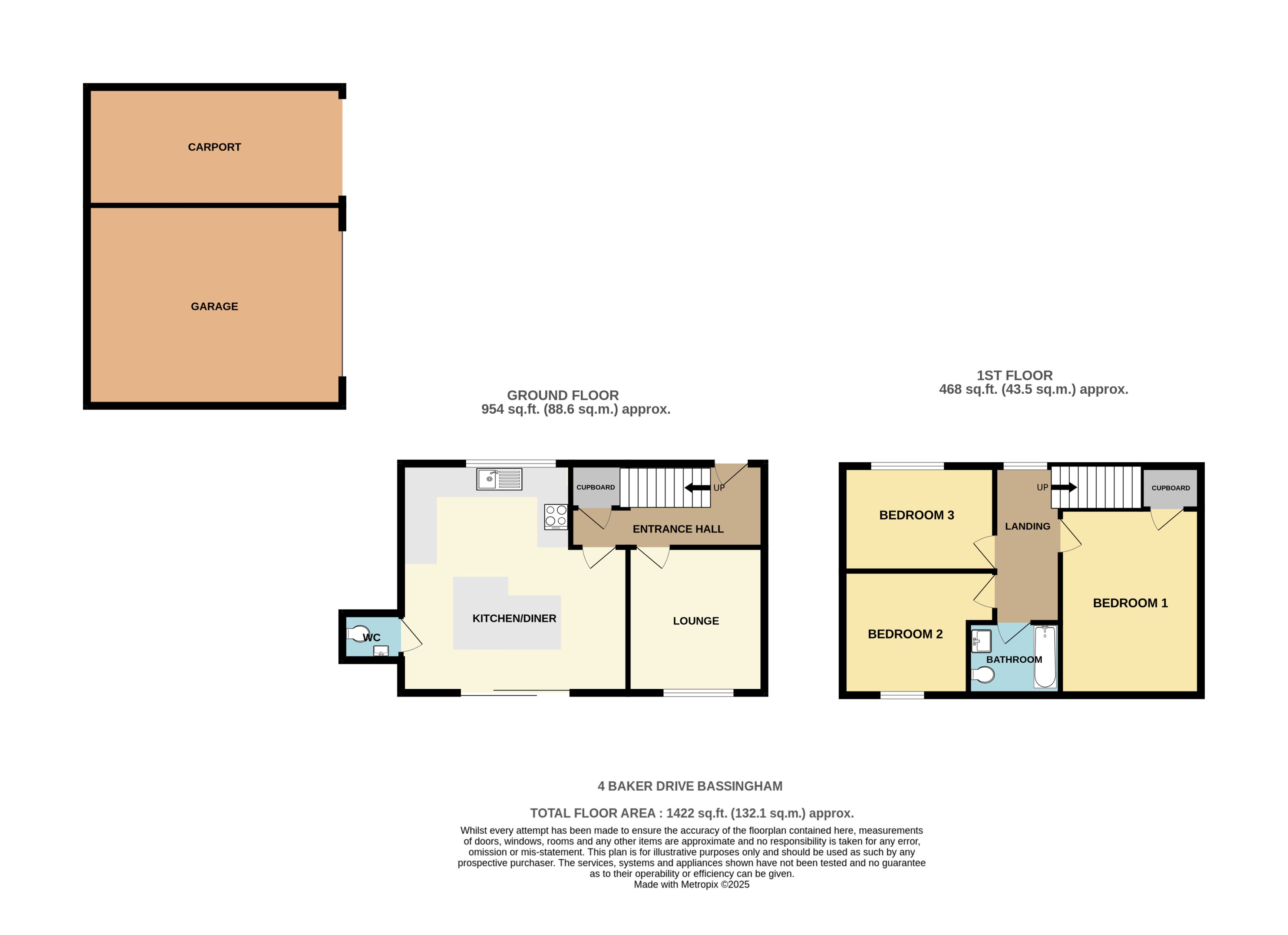 4, Bakers Lane, Bassingham floorplan