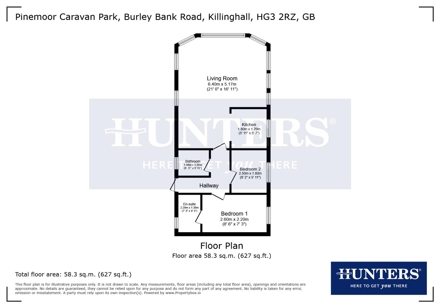19, Pinemoor Caravan Park, Burley Bank Road, Killinghall floorplan