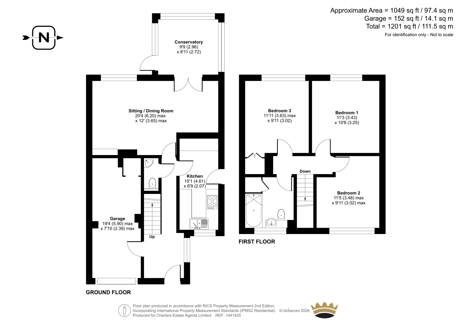 6, Chaucer Close, Winchester floorplan