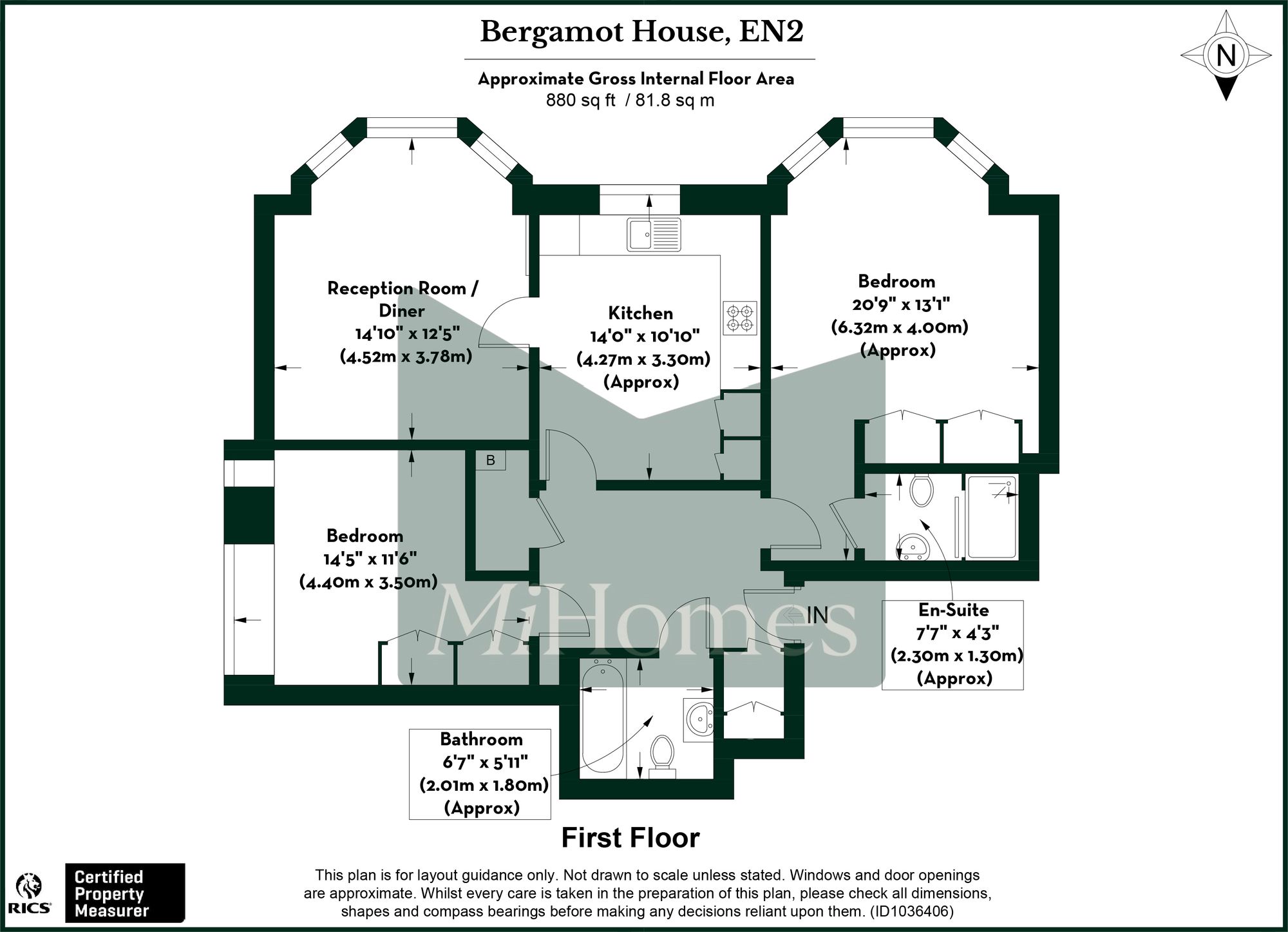 Bergamot House, 52 Rowantree Road, Enfield floorplan