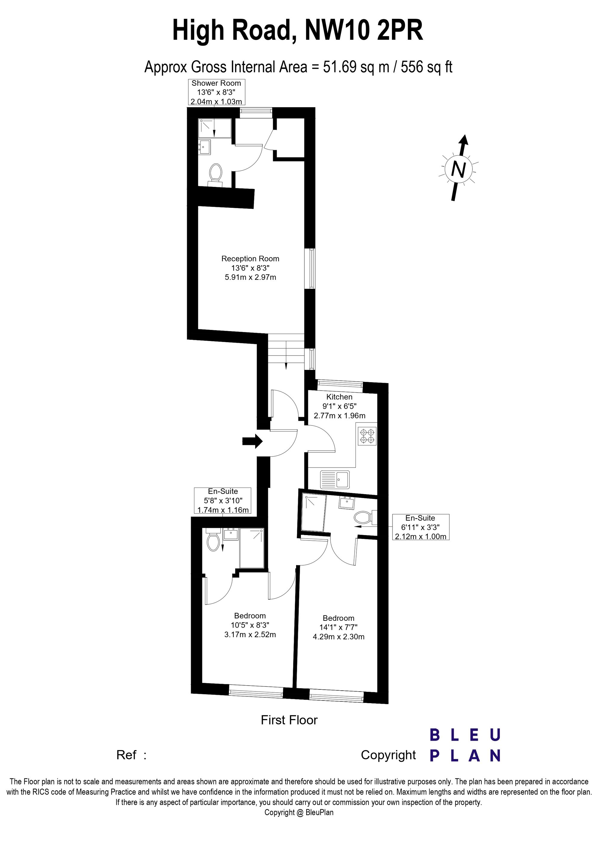 82A, High road, London floorplan