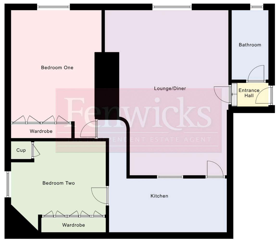 Flat 4 Stokehurst, 35, Anglesey Road, Gosport floorplan