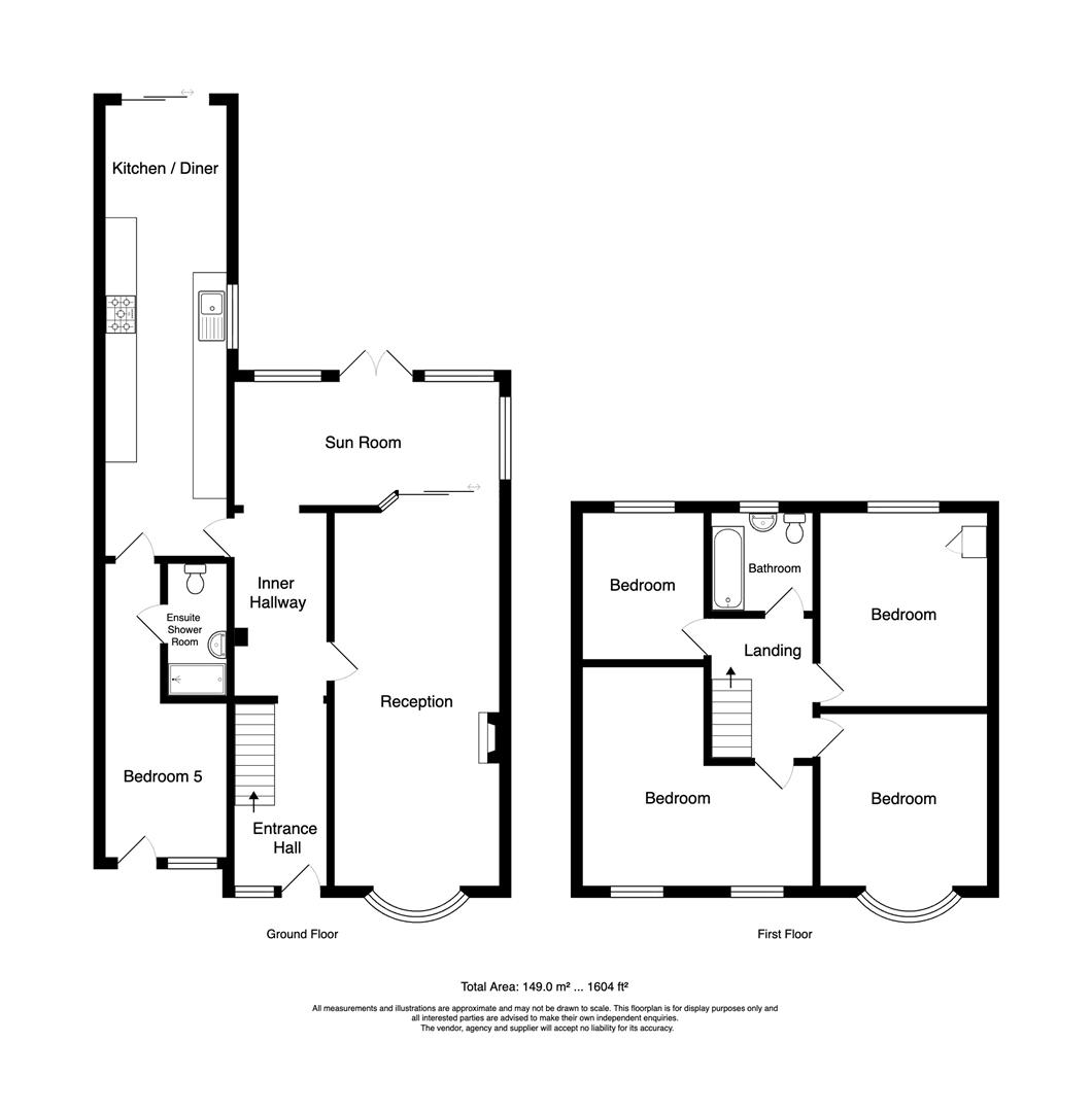 132, Northdene Road, Leicester floorplan