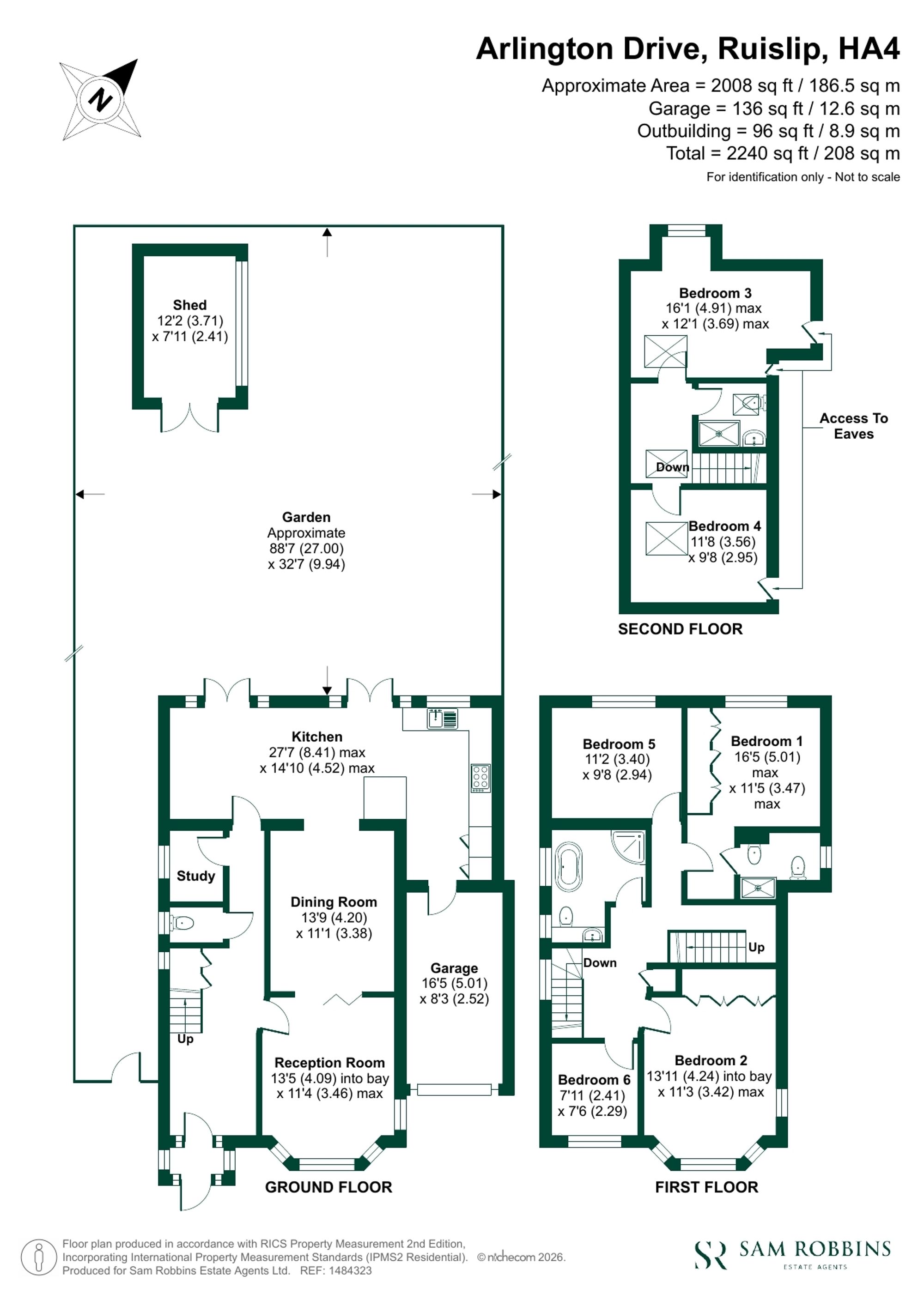 41 Arlington Drive, Ruislip floorplan