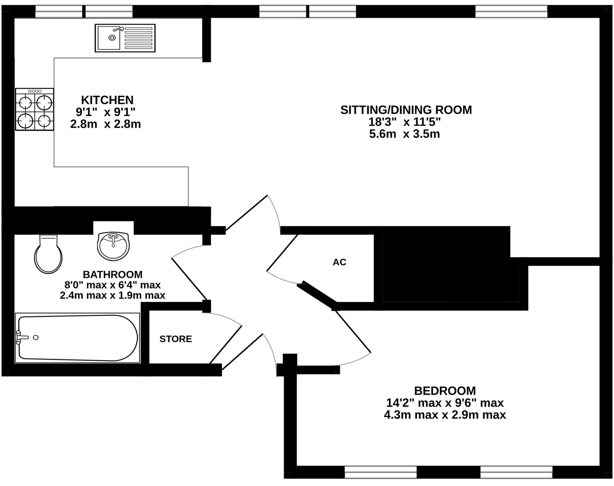 6, Borrowdale Court, 5, Clifford Drive, Ilkley floorplan