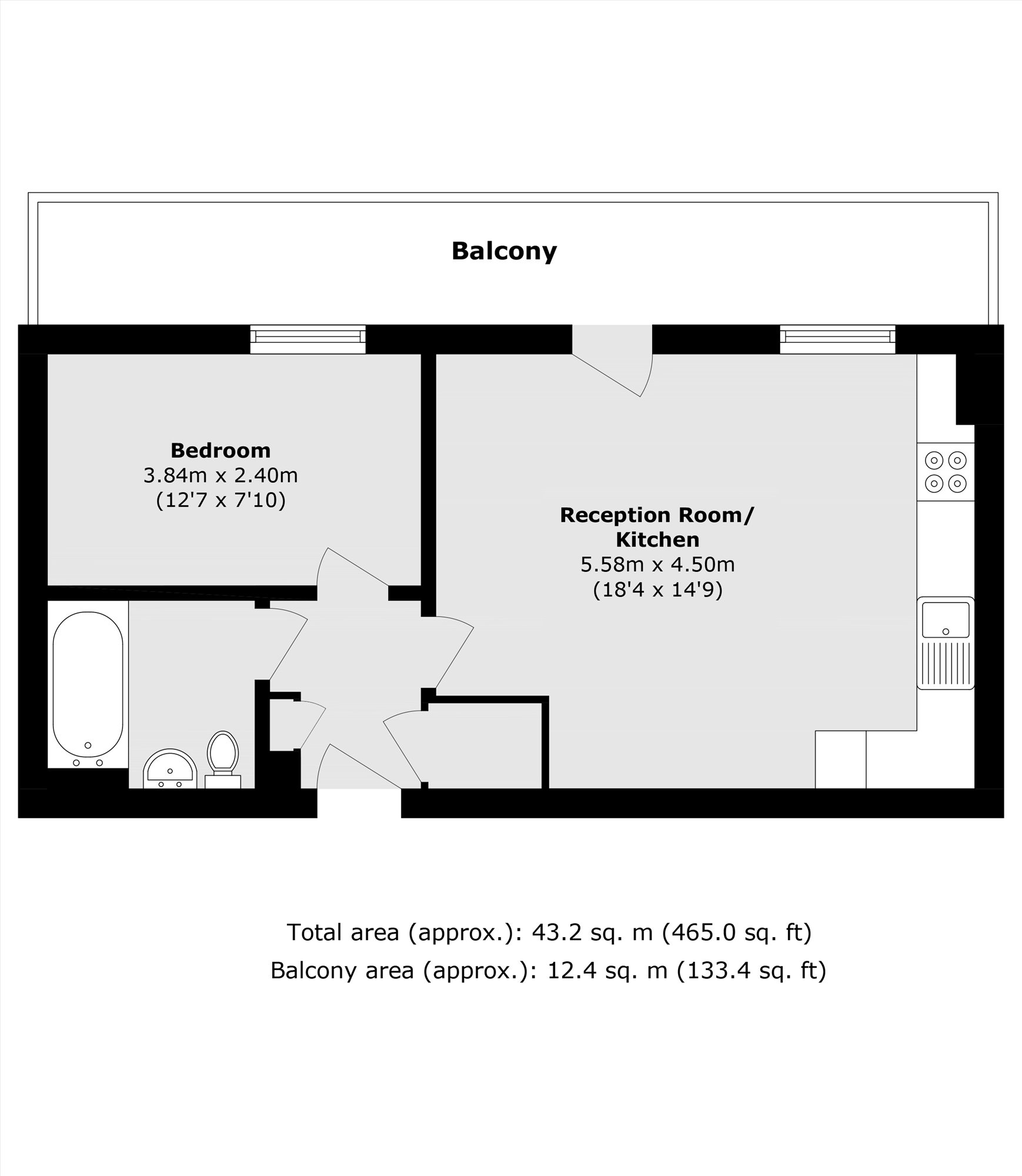 Flat M, 113, Reaston Street, London floorplan
