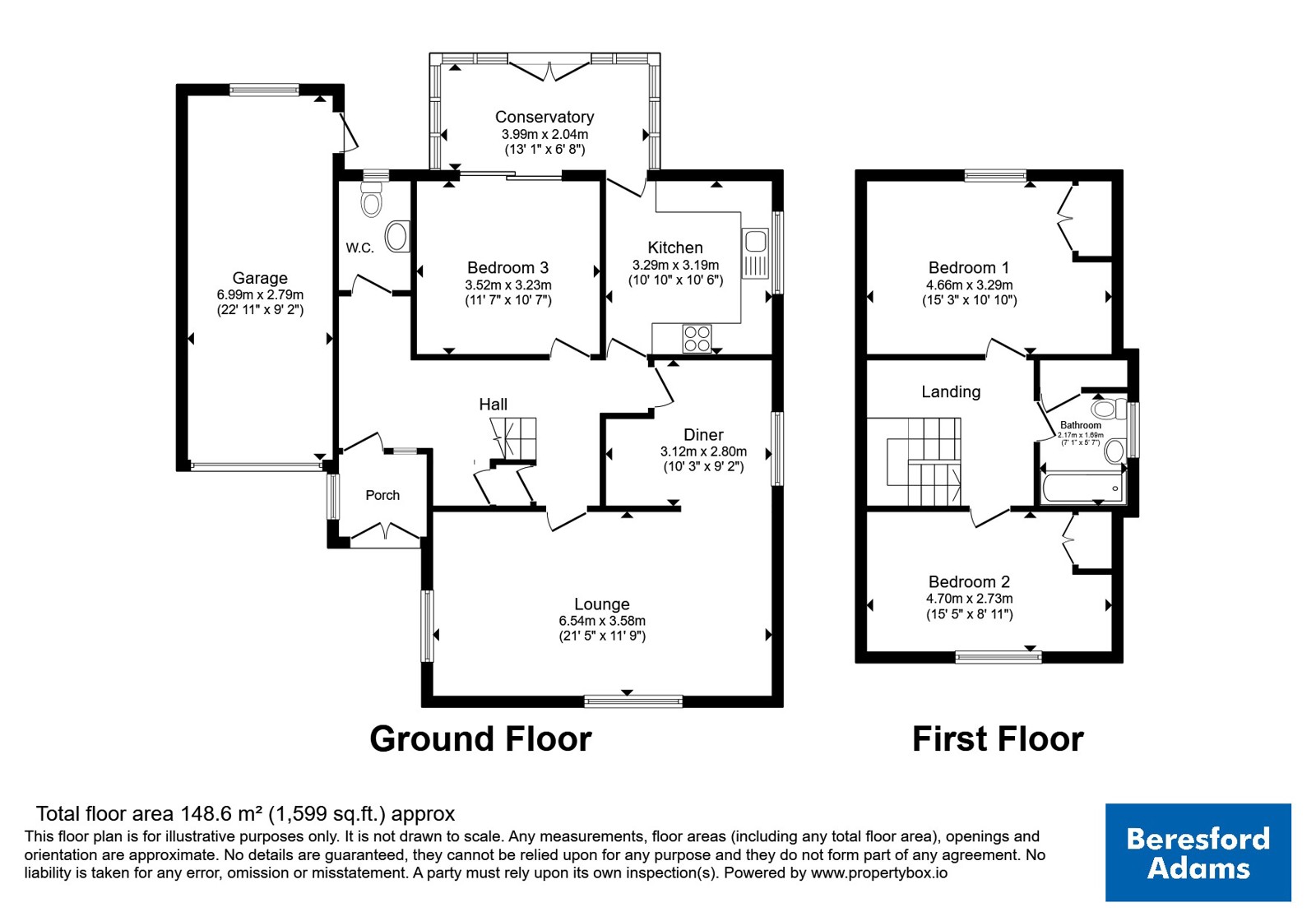 7, Penrhyn Close, Llandudno floorplan