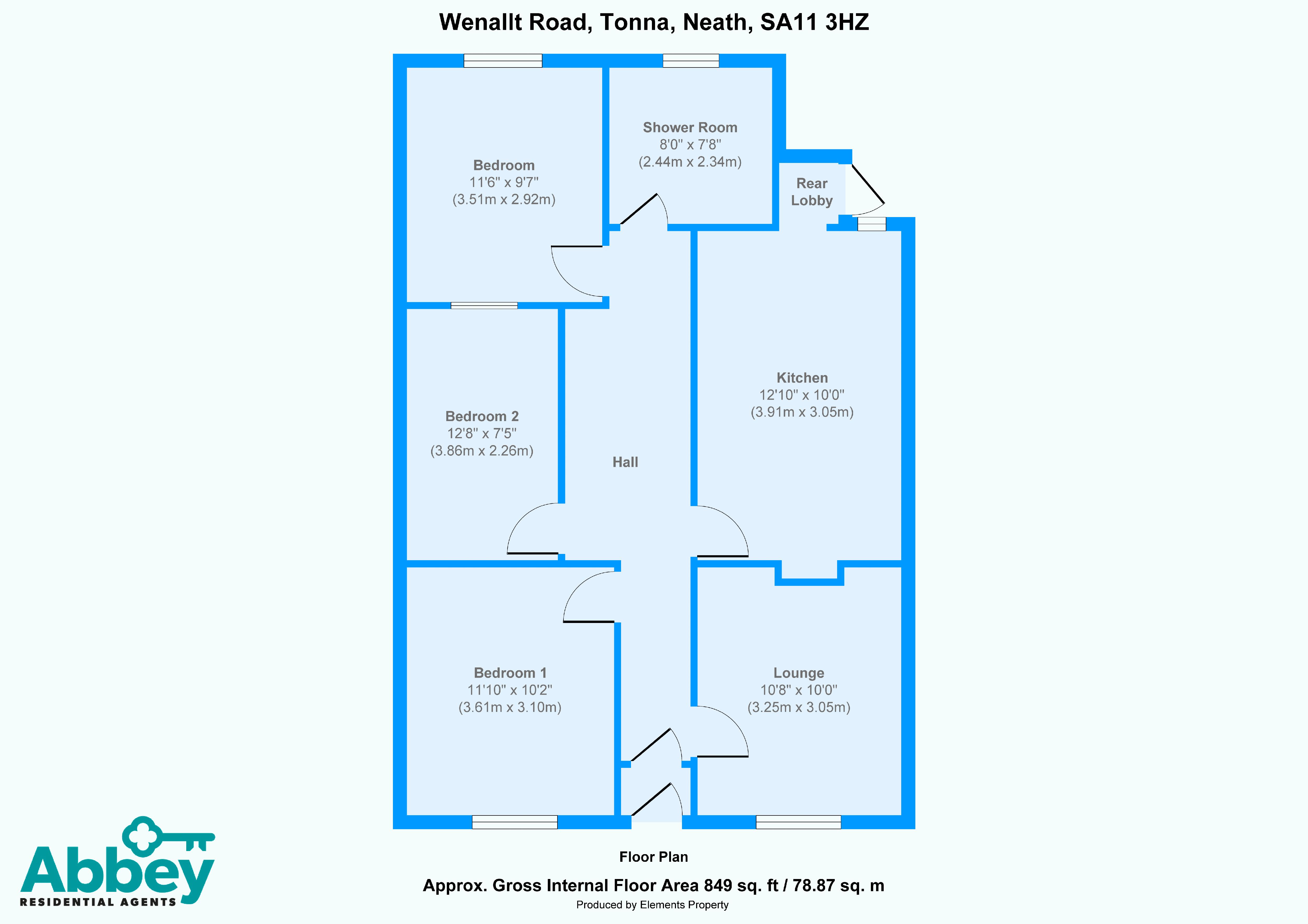 32, Wenallt Road, Neath floorplan