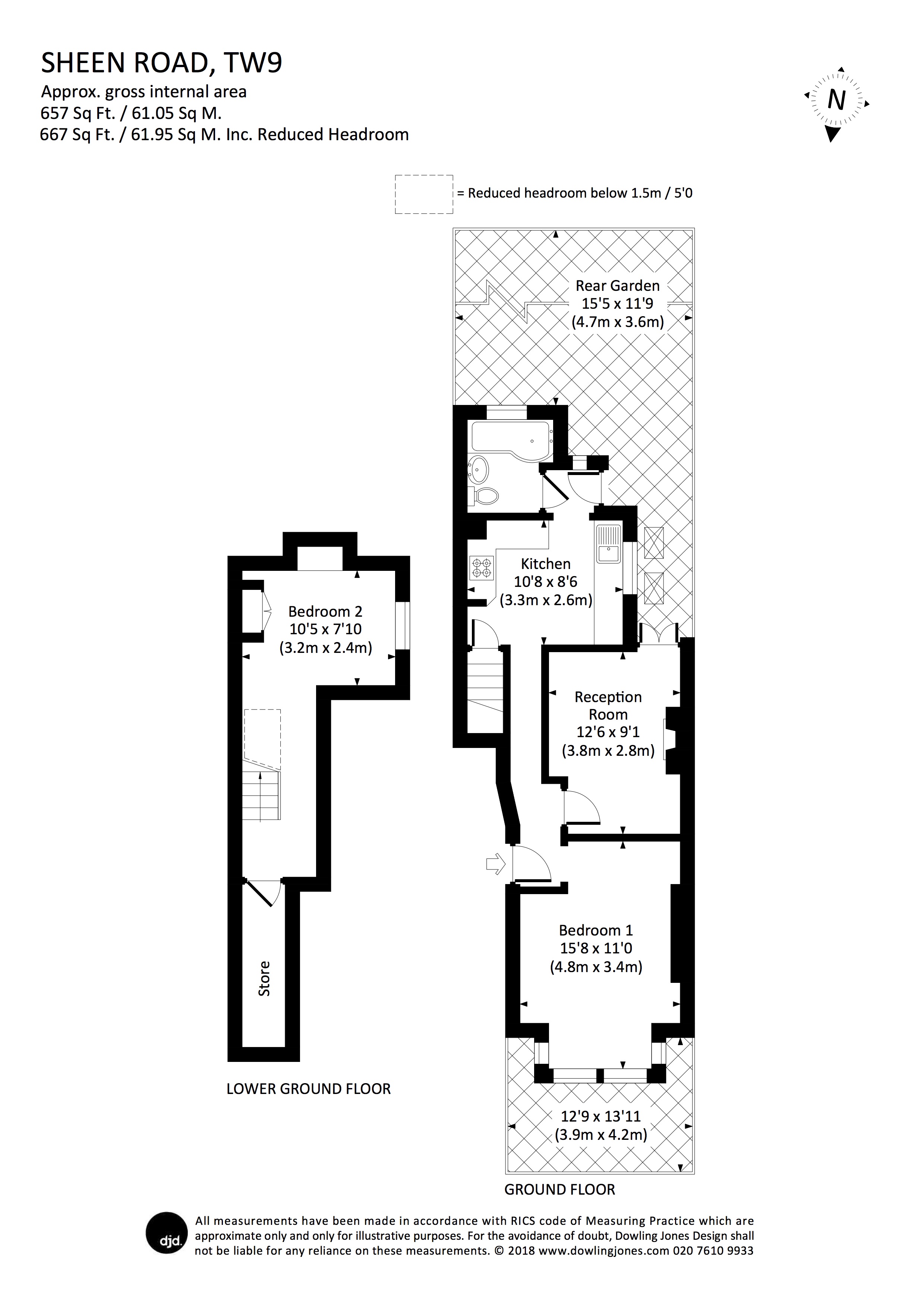 2 Bedrooms Flat to rent in Sheen Road, Richmond TW9