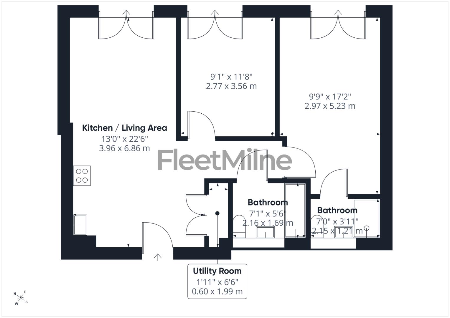 141, Sapphire Court, 215 Bradford Street, Birmingham floorplan