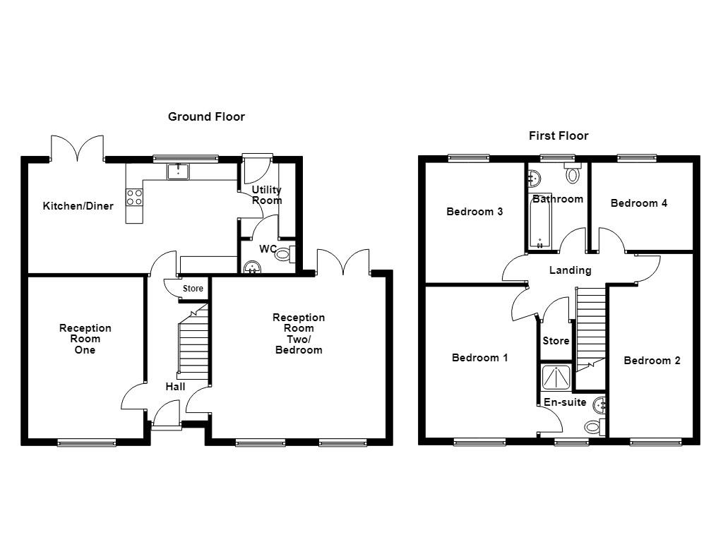 58, The Meadows, Darwen floorplan