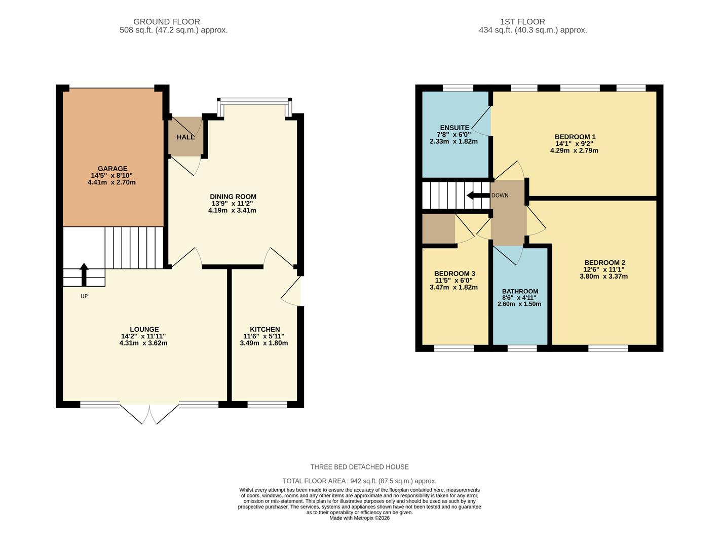 37, Meadoway, Preston floorplan