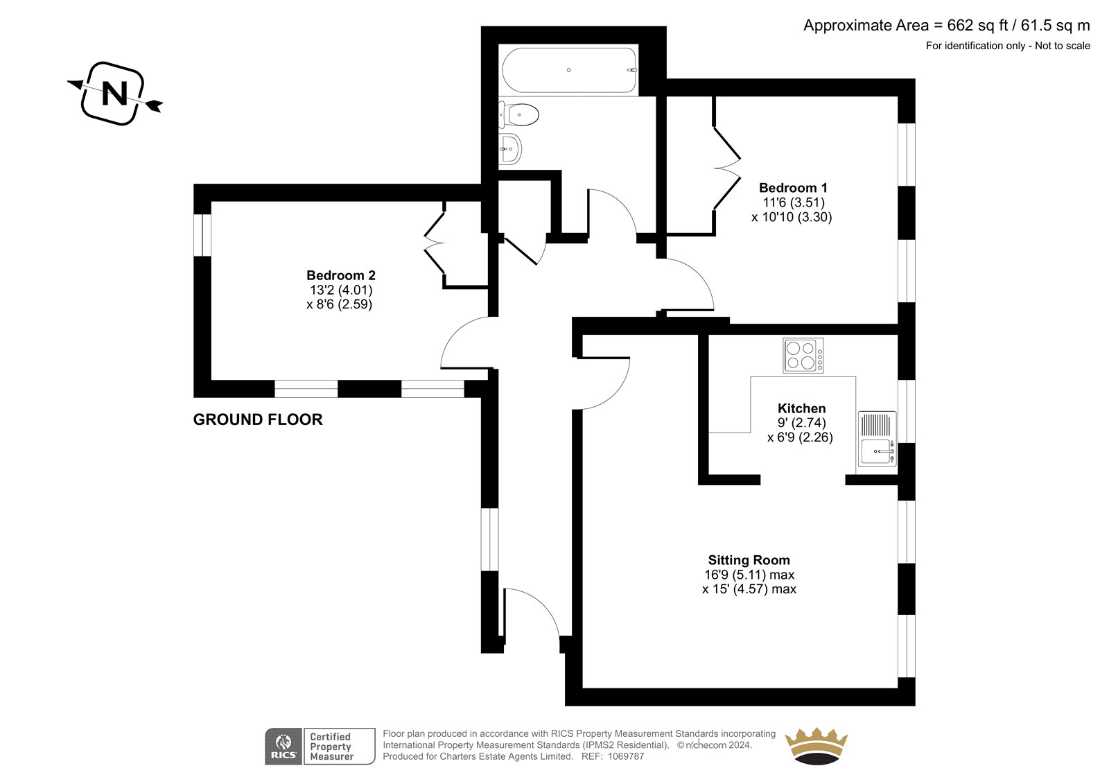 Flat 14, Saint Lucia Lodge,, Royal Drive, Hampshire floorplan