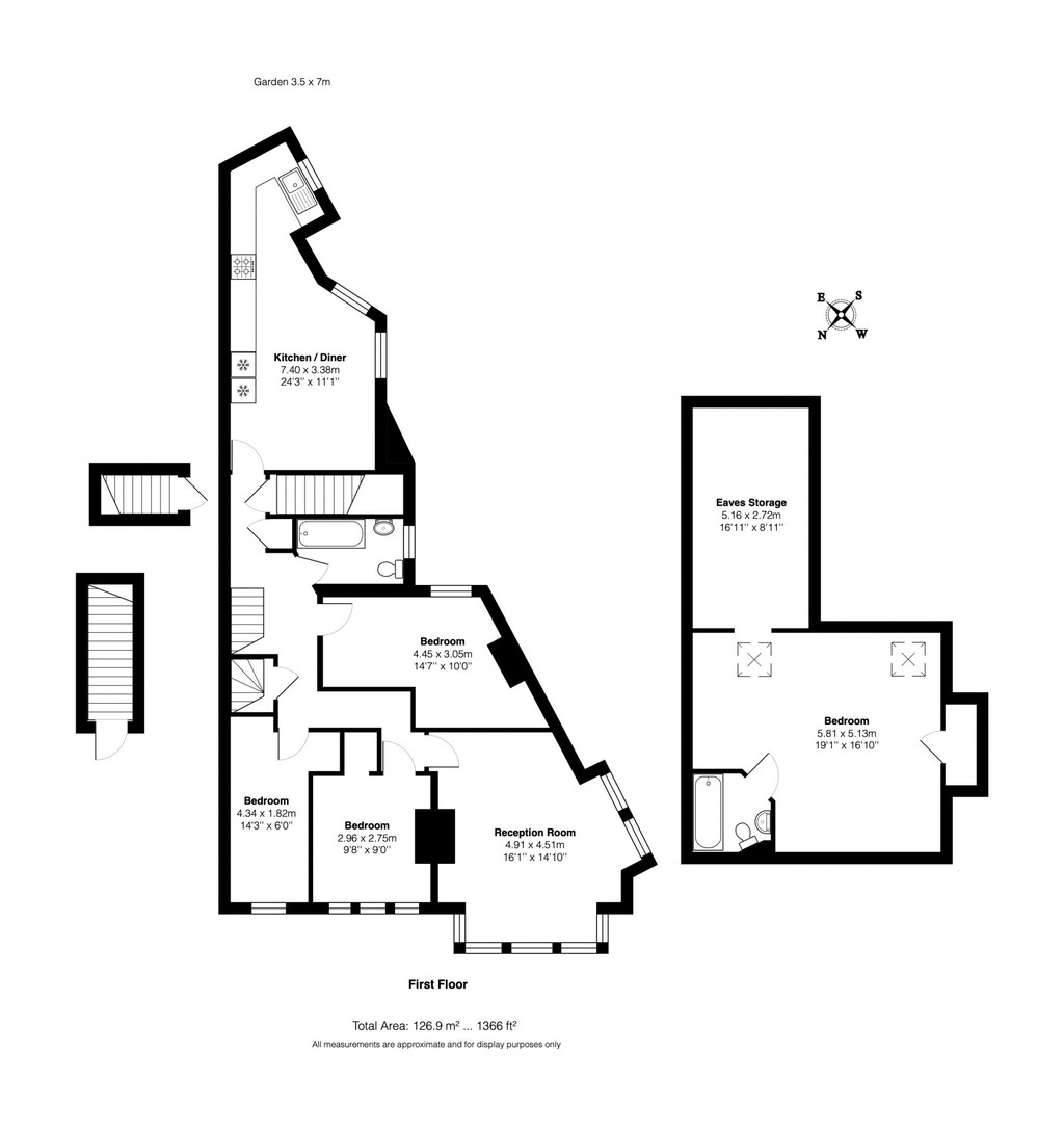 Flat 2, 24A , Grove Hill Road, Camberwell floorplan