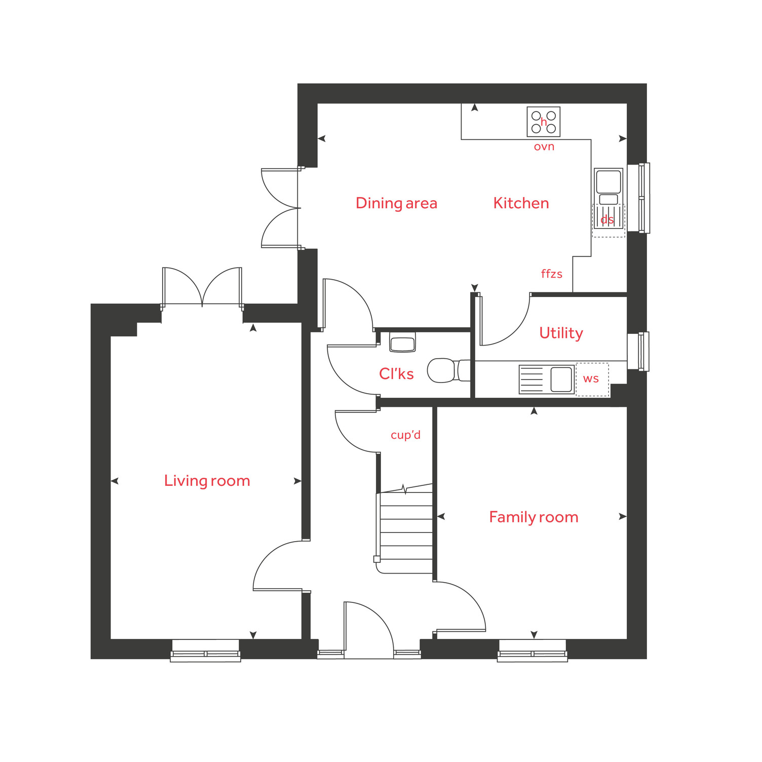 82, Nedge Hill, Telford floorplan