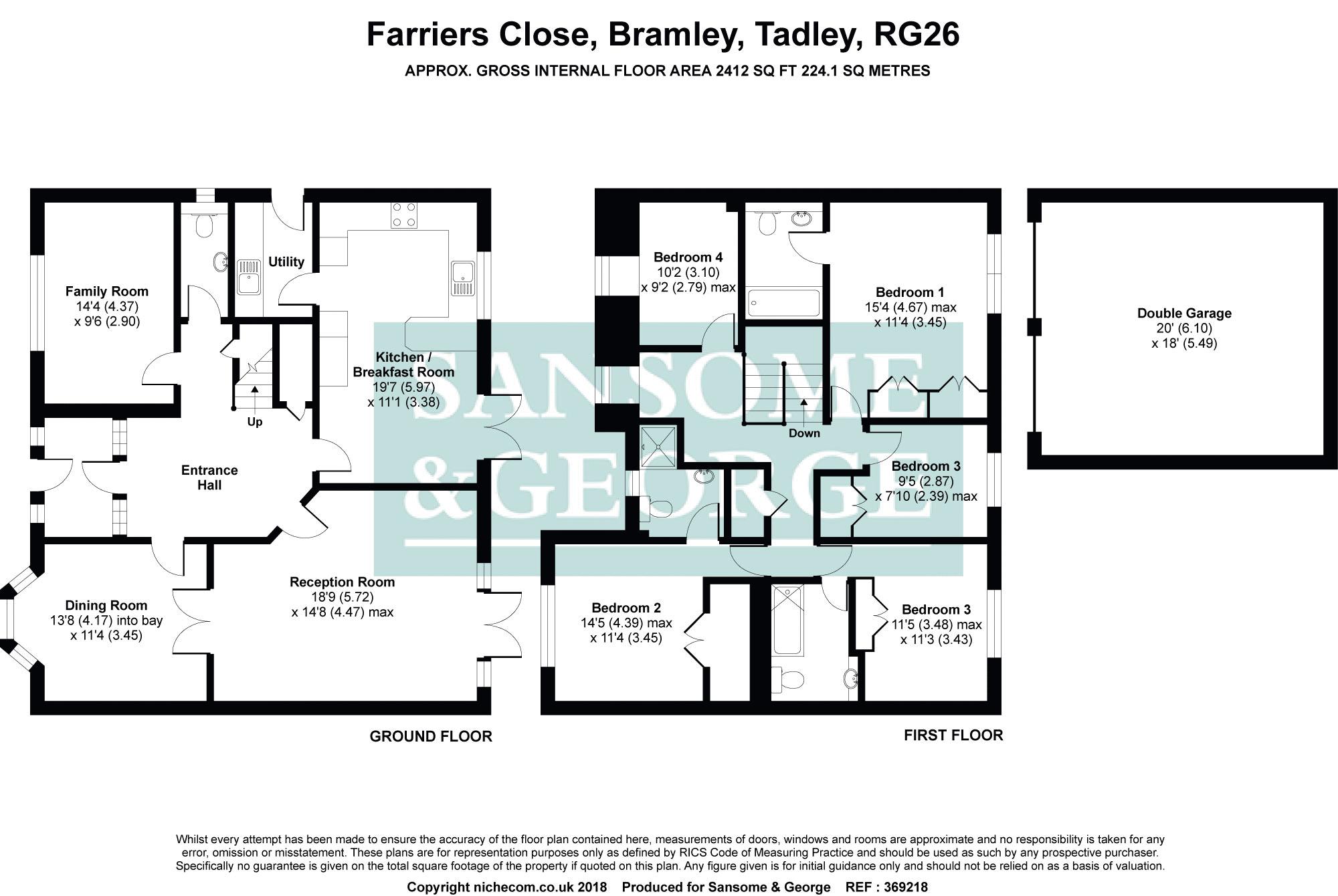 5 Bedrooms Detached house for sale in Farriers Close, Bramley, Tadley RG26