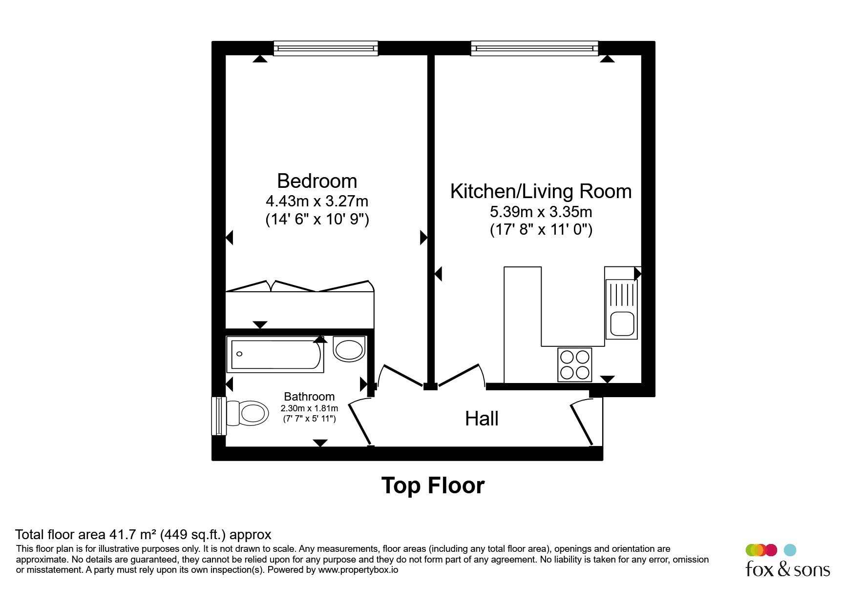 Flat 11, Caspian Court, Buckingham Road, Brighton floorplan