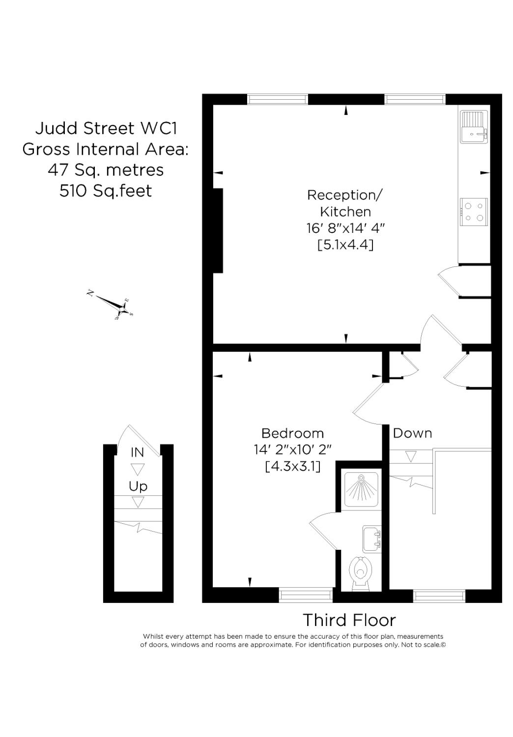 1 Bedrooms  to rent in Judd Street, Bloomsbury WC1H