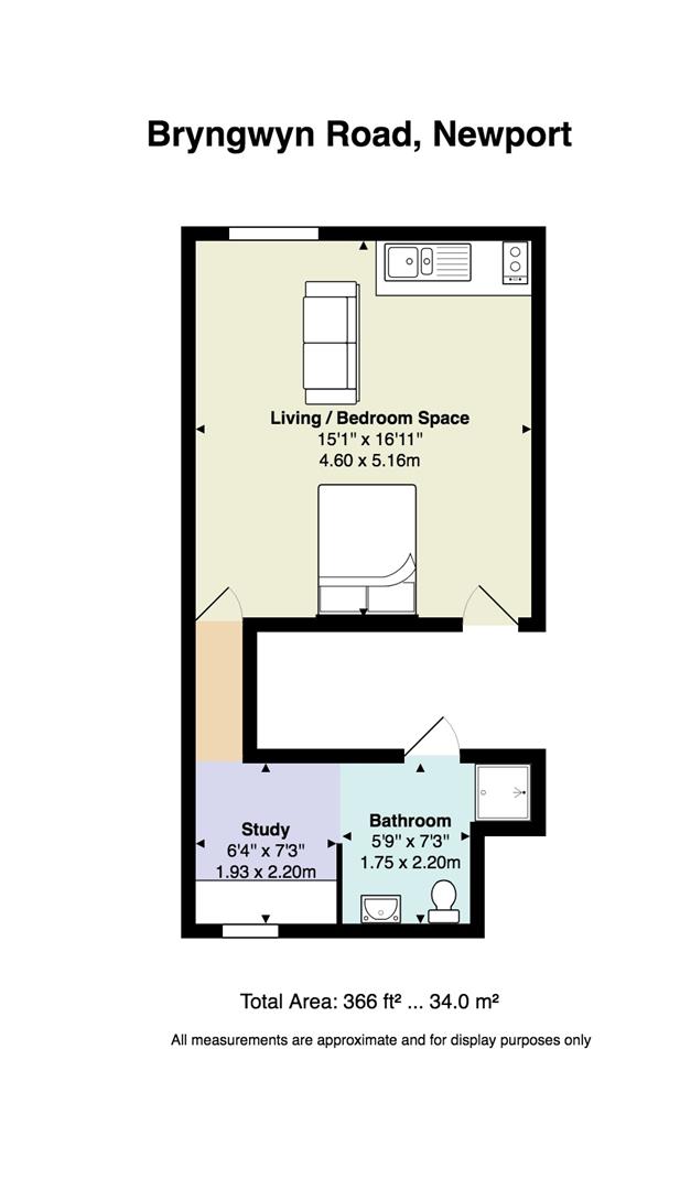 0 Bedrooms Studio to rent in Bryngwyn Road, Newport NP20