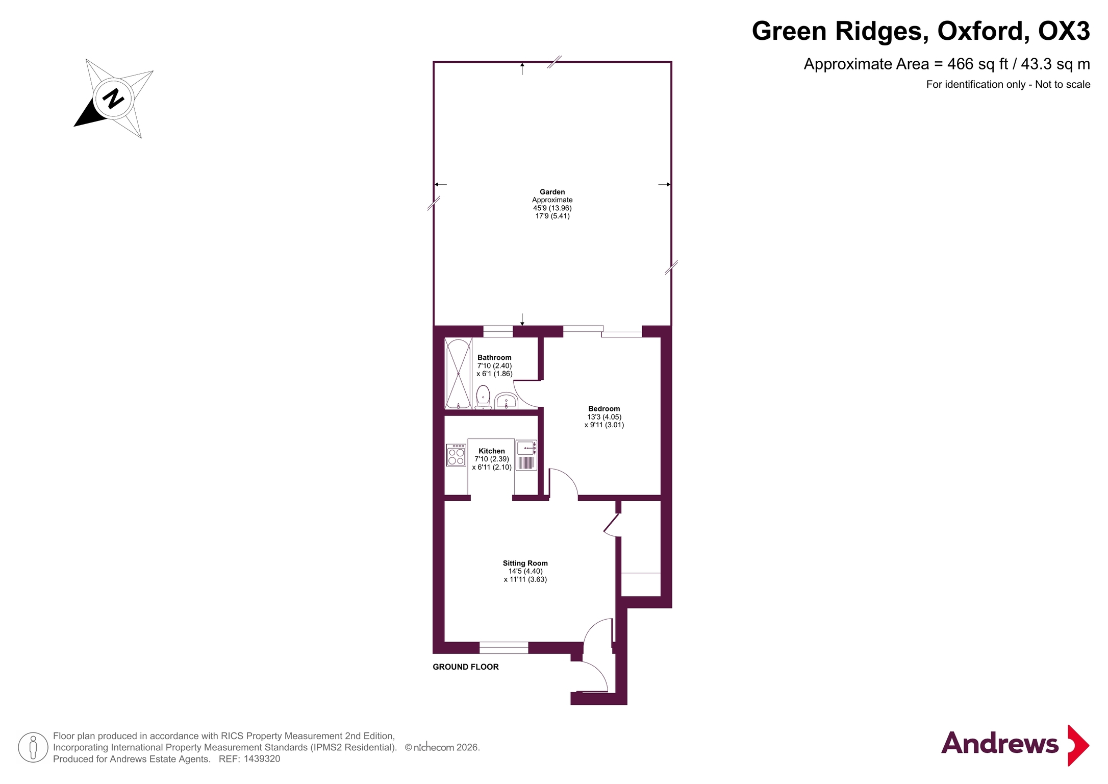 83, Green Ridges, Oxford floorplan