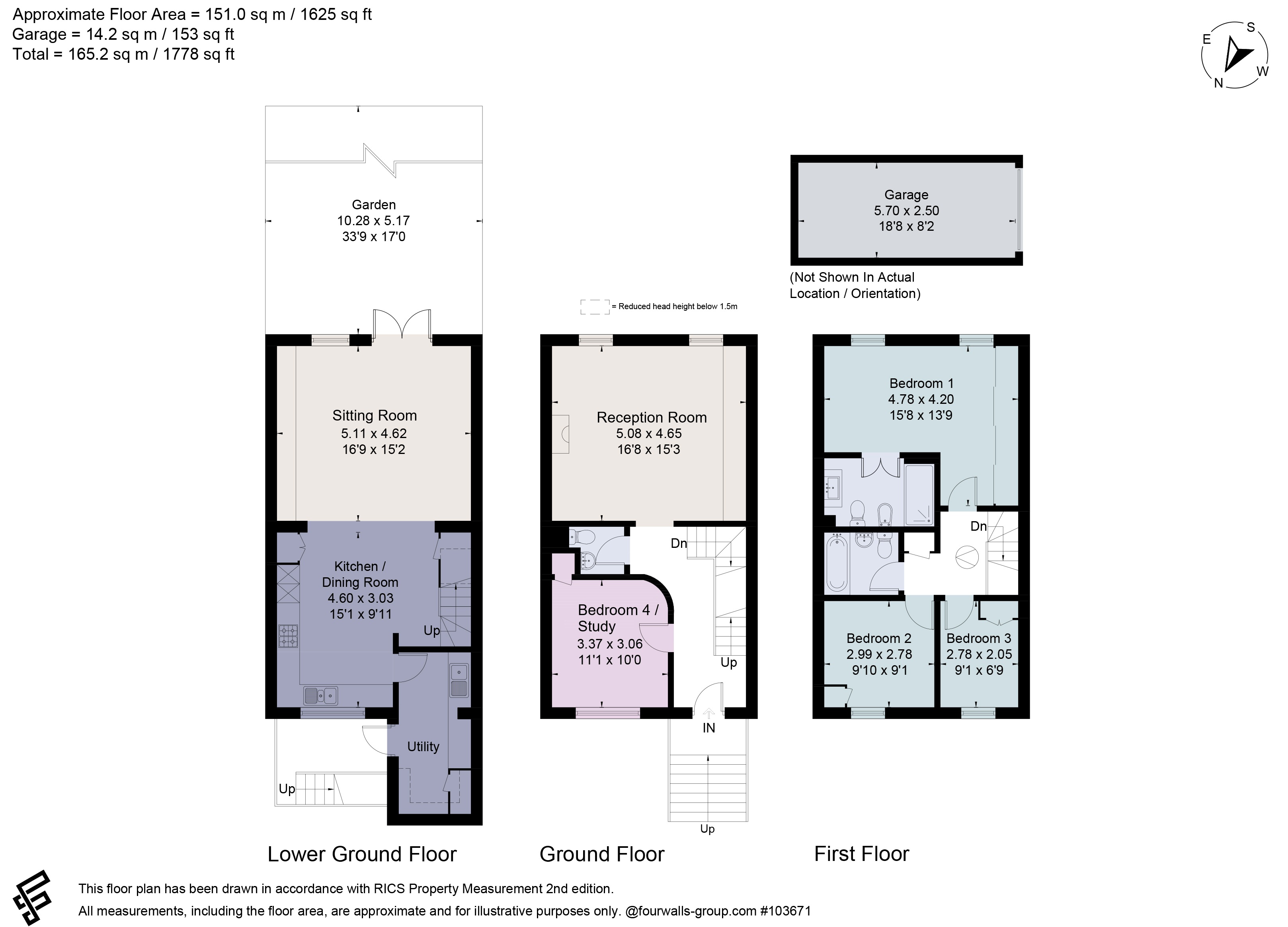 33, Beaufort Close, London floorplan