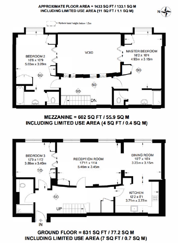 Flat 37 The Academy 20, Lawn Lane, London floorplan