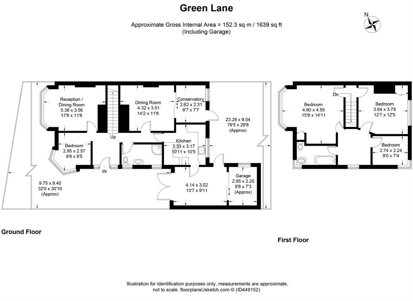 4 bed semidetached house for sale in Green Lanes, West Ewell, Epsom