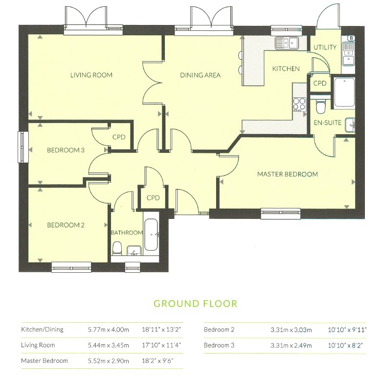 49, Chaldron Way, Chudleigh floorplan