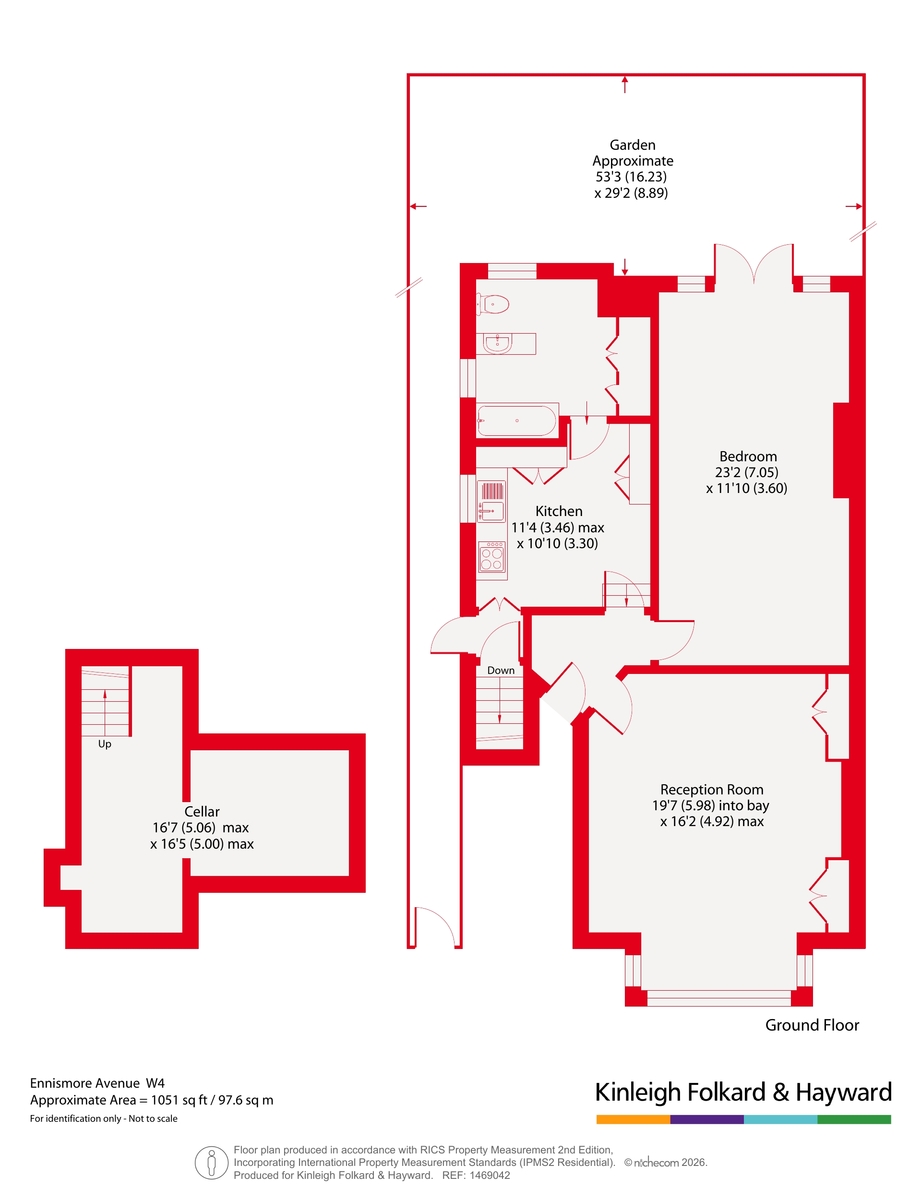 Flat 1, 20, Ennismore Avenue, London floorplan