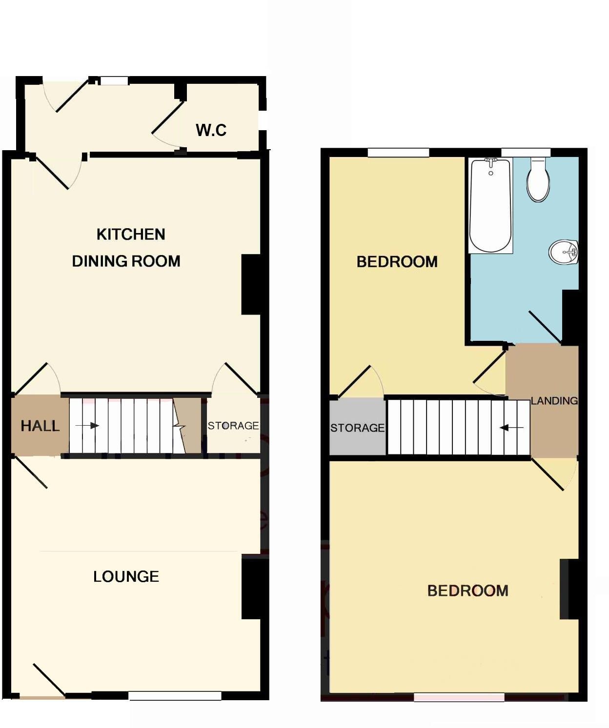 163 Kirkby Road, Pontefract floorplan