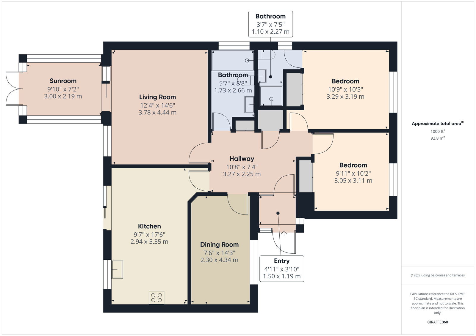 14A, Mapledene Close, Totnes floorplan