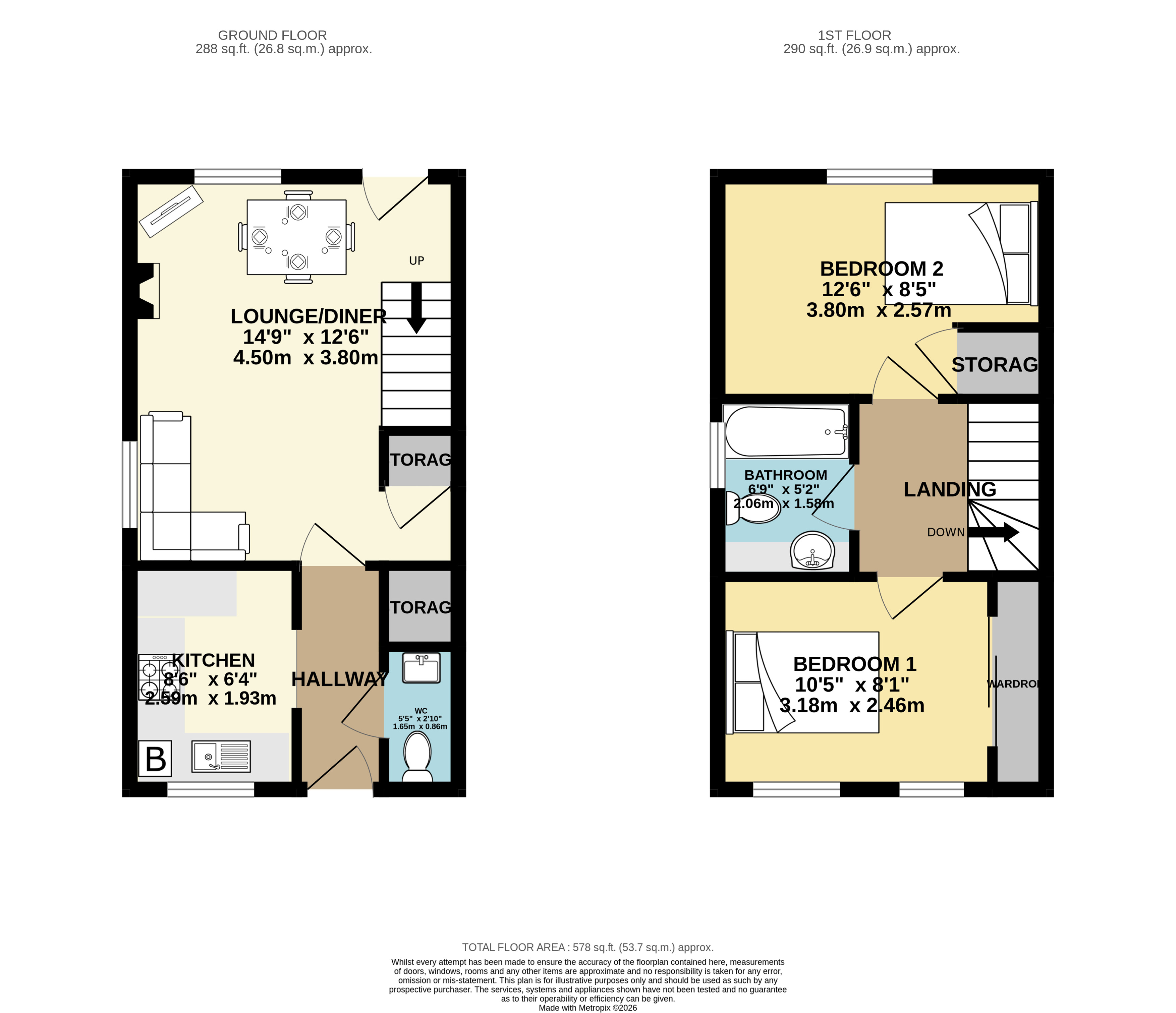 9, Newham Close, Thurmaston, Leicester floorplan