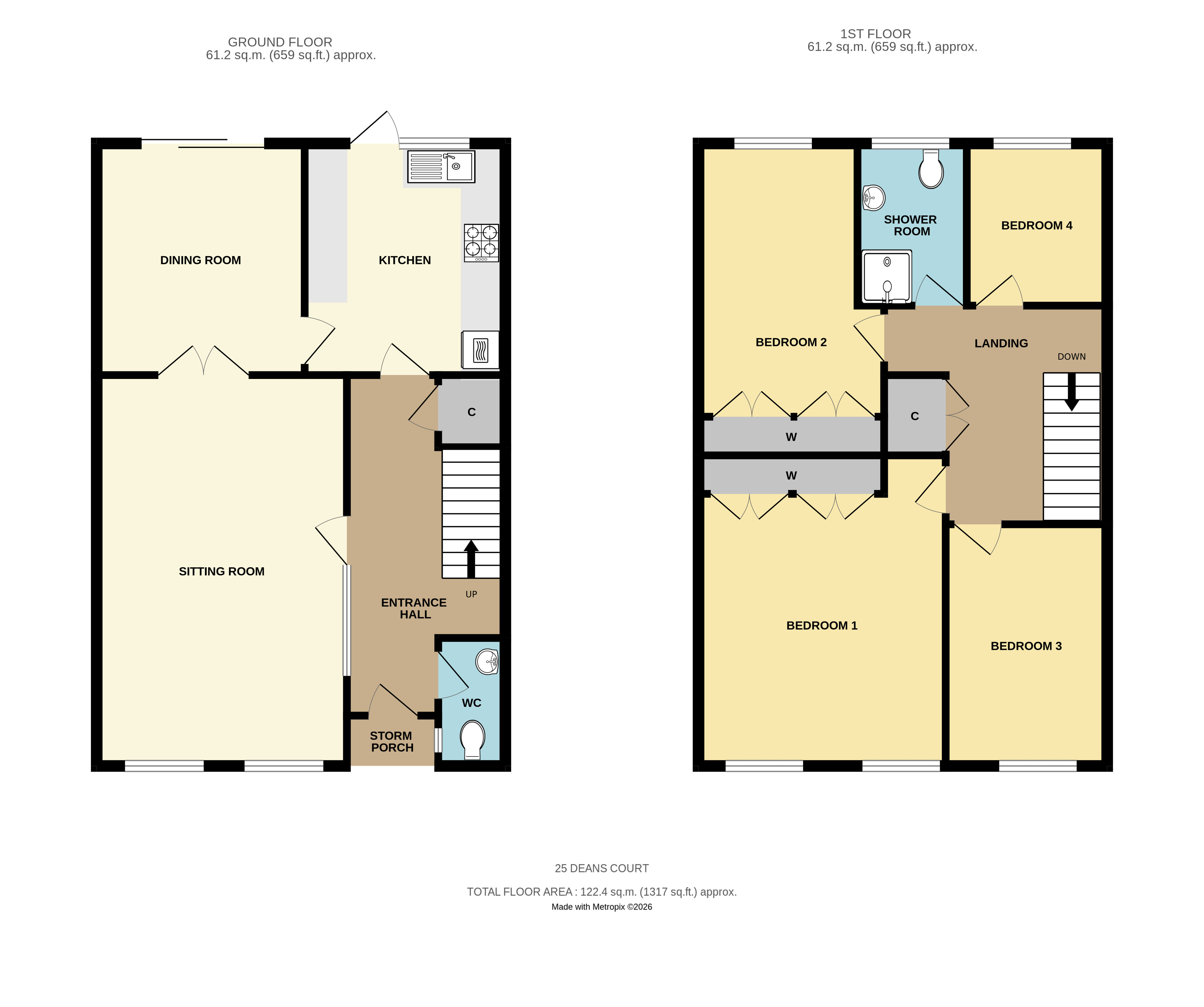 25, Deans Court, Lymington floorplan