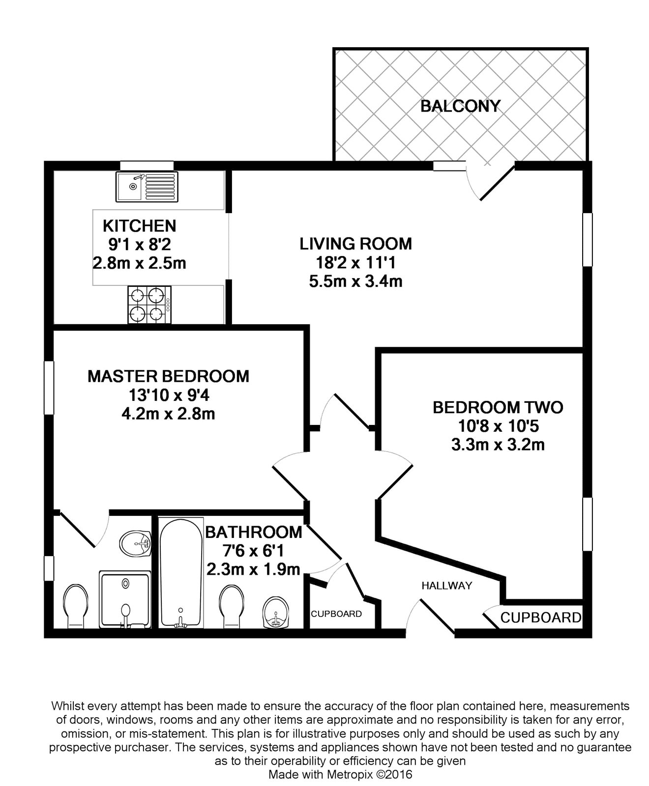 2 Bedrooms Flat to rent in Austin Way, Bracknell, Berkshire RG12