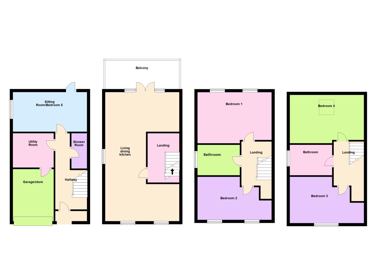 5 Bedrooms Terraced house for sale in Berry Close, Baildon, Shipley BD17